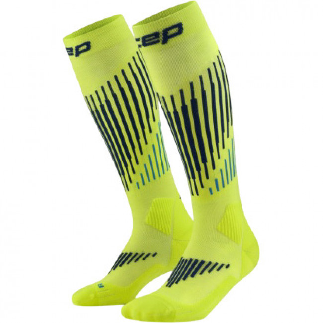 CEP Ski Touring Merino Socks Tall 3.0, calcetines de esquí, mujer, amarillo