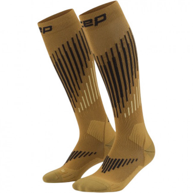 CEP Ski Touring Merino Socks Tall 3.0, calcetines de esquí, mujer, marrón