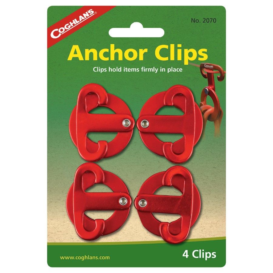 Clips de Anclaje Coghlans, Paquete de 4