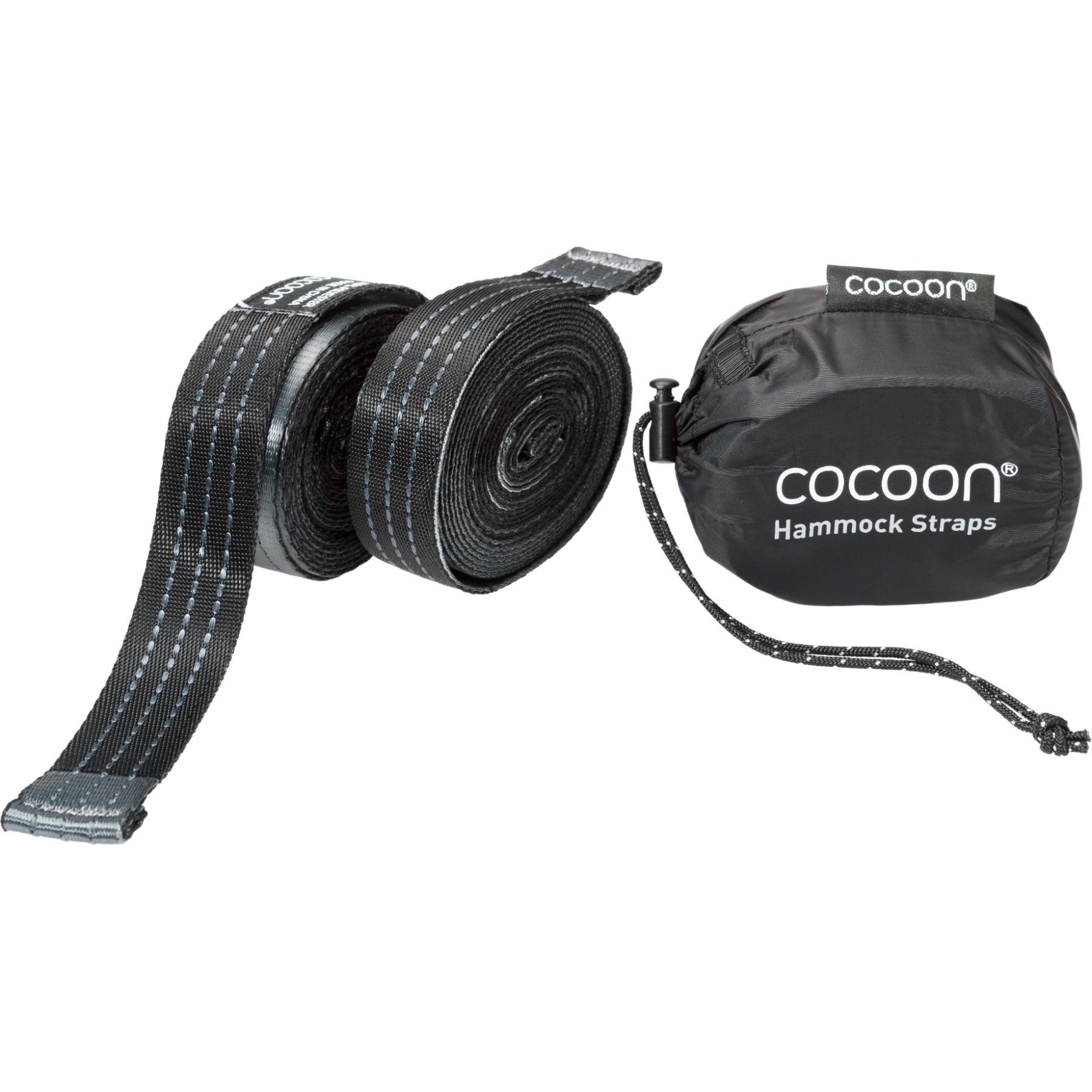 Cocoon Hammock Straps, 303 cm, correas, negro/gris