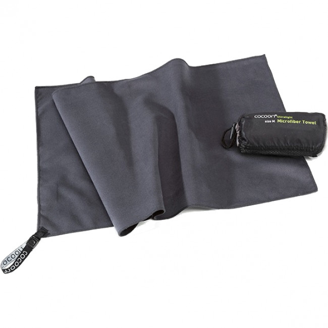 Cocoon Towel Ultralight, toalla de microfibra, manatee gris