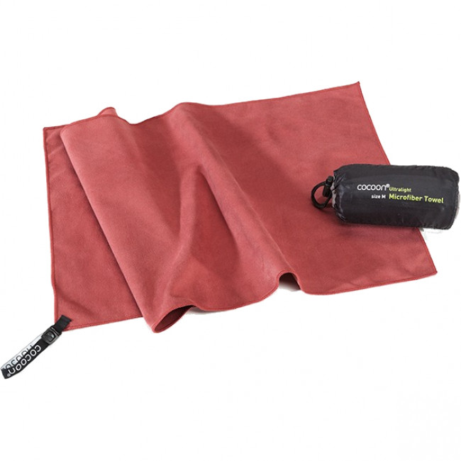 Cocoon Towel Ultralight, toalla de microfibra, rojo marsala
