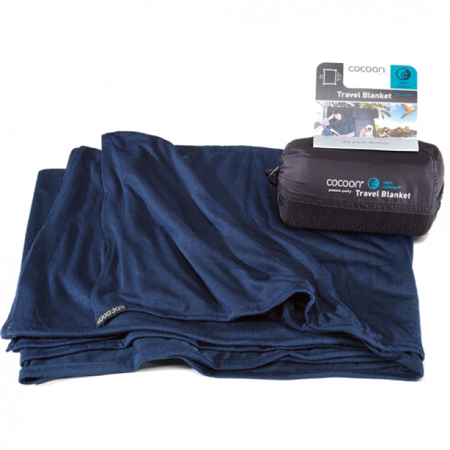 Cocoon Travel Blanket, manta de viaje, azul marino