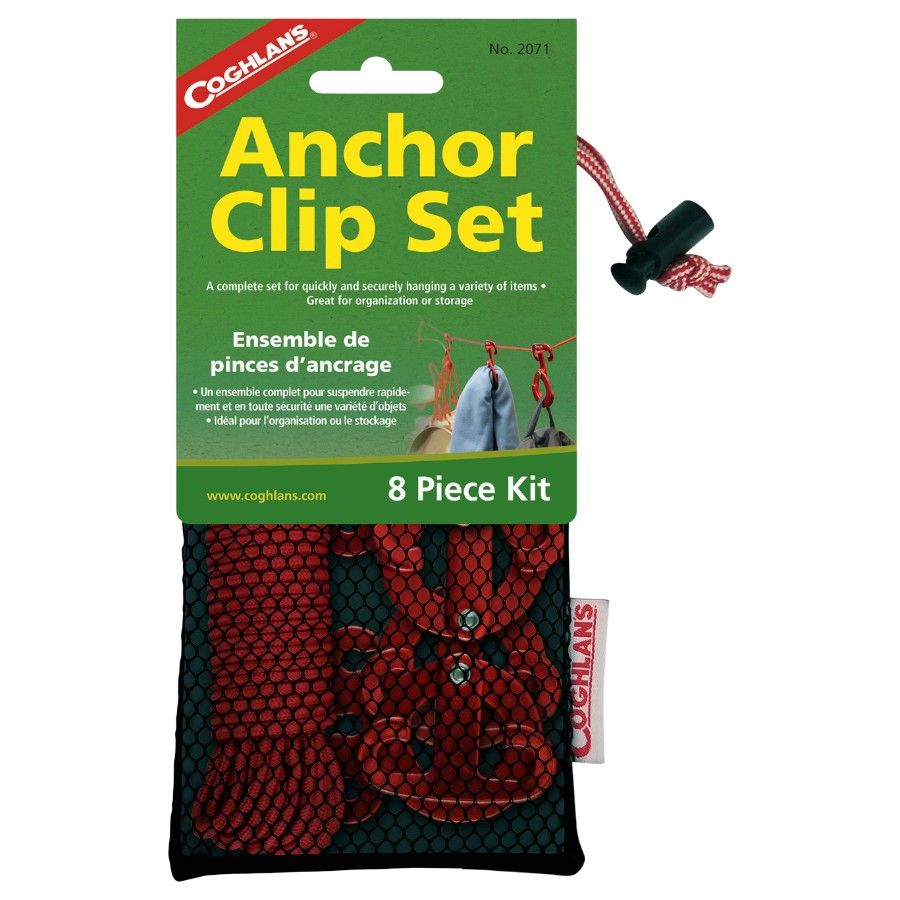 Coghlans Anchor Clips Set, soporte colgante