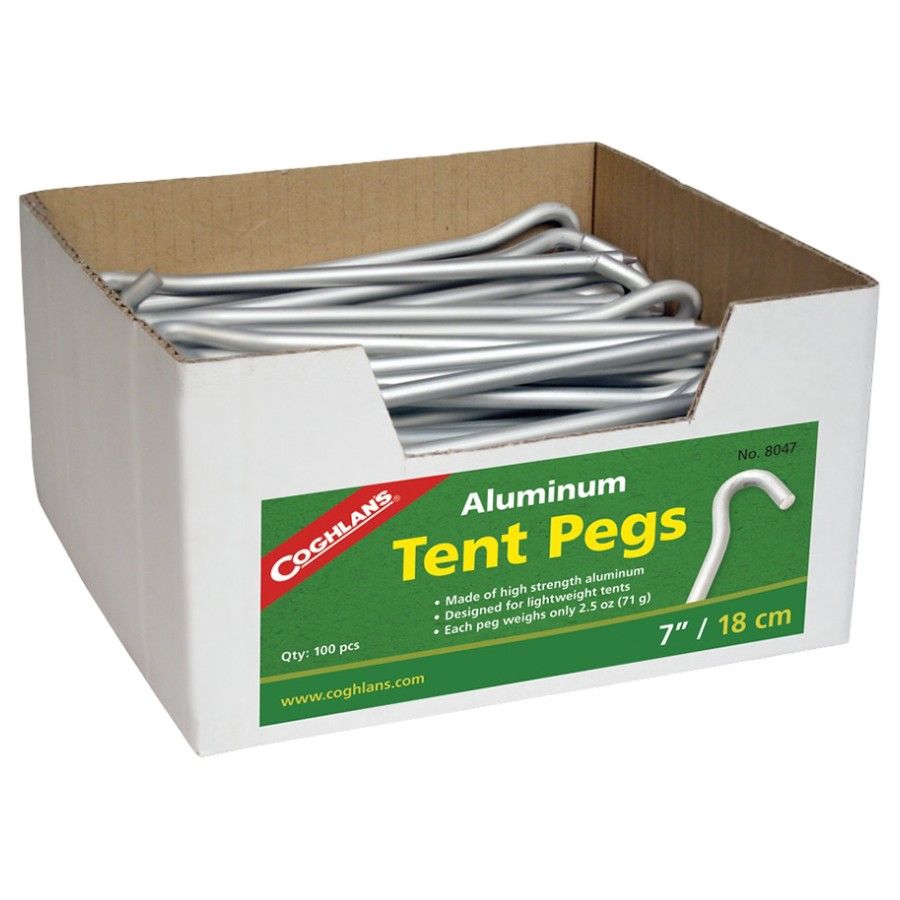 Coghlans Estacas de Aluminio para Tienda - A granel, estacas para tienda