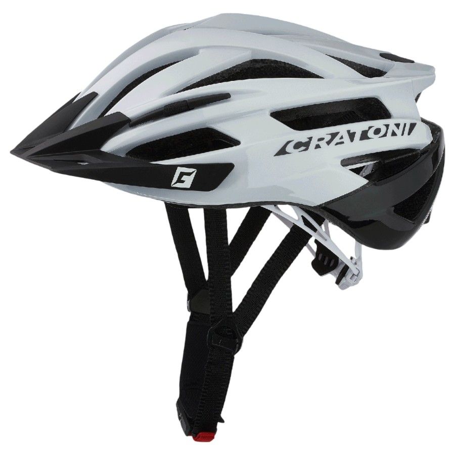 Cratoni Agravic, casco de bicicleta, blanco/negro