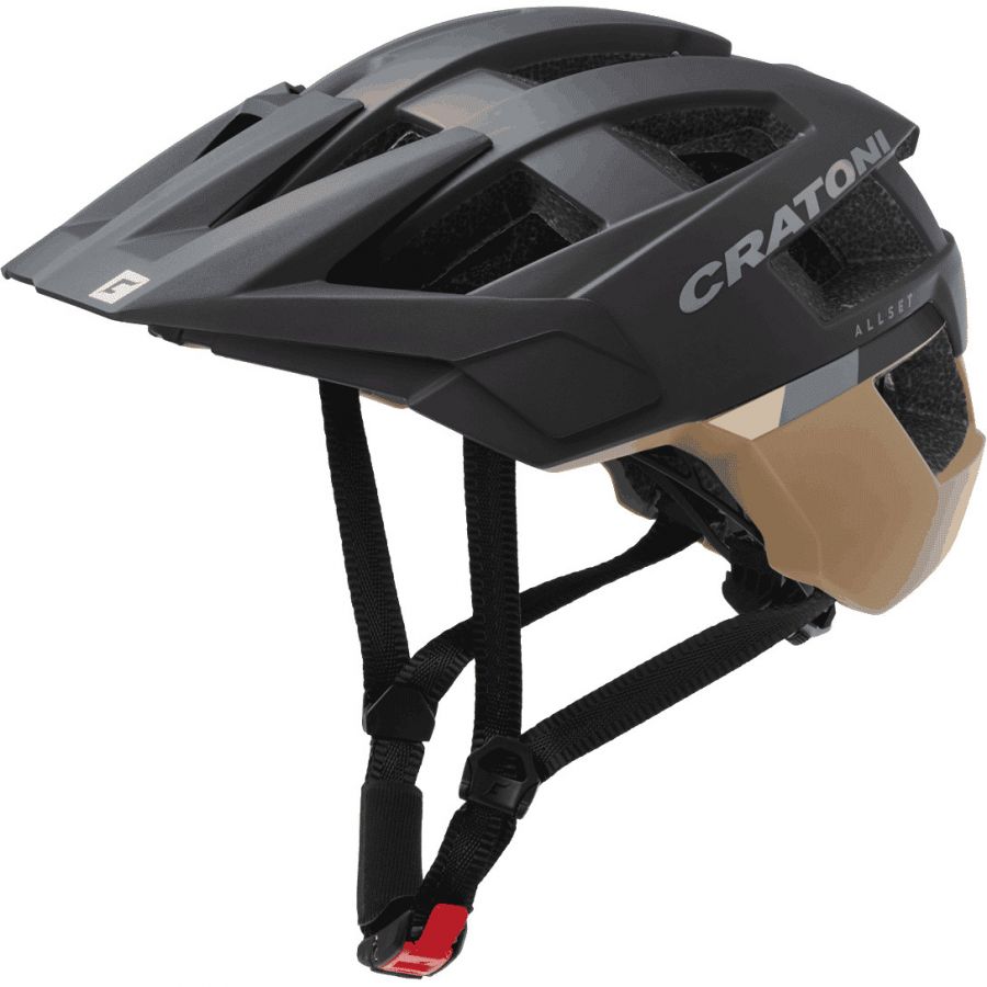 Cratoni AllSet, casco de bicicleta, negro/beige