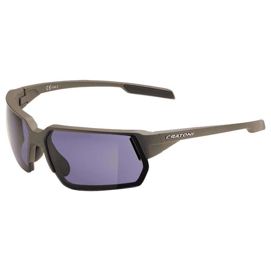 Cratoni C-Lite Color+ Lifestyle Grey-Blue W/O Mirror, gafas de sol, marrón
