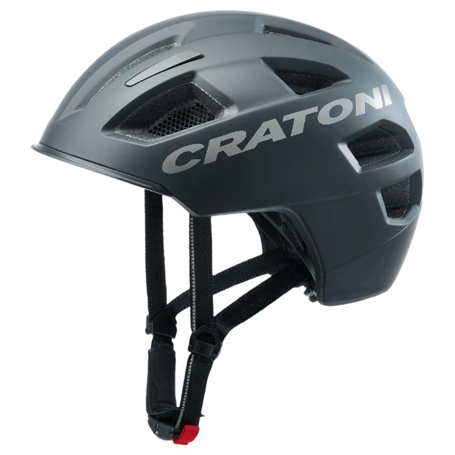 Cratoni C-Pure, casco de bicicleta, negro mate