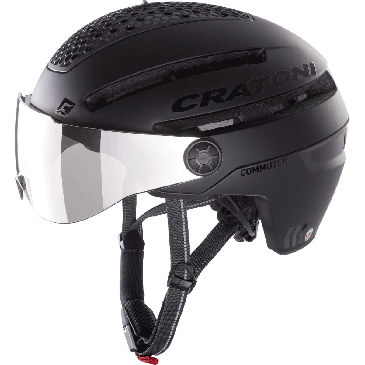 Cratoni Commuter, casco de bicicleta, negro