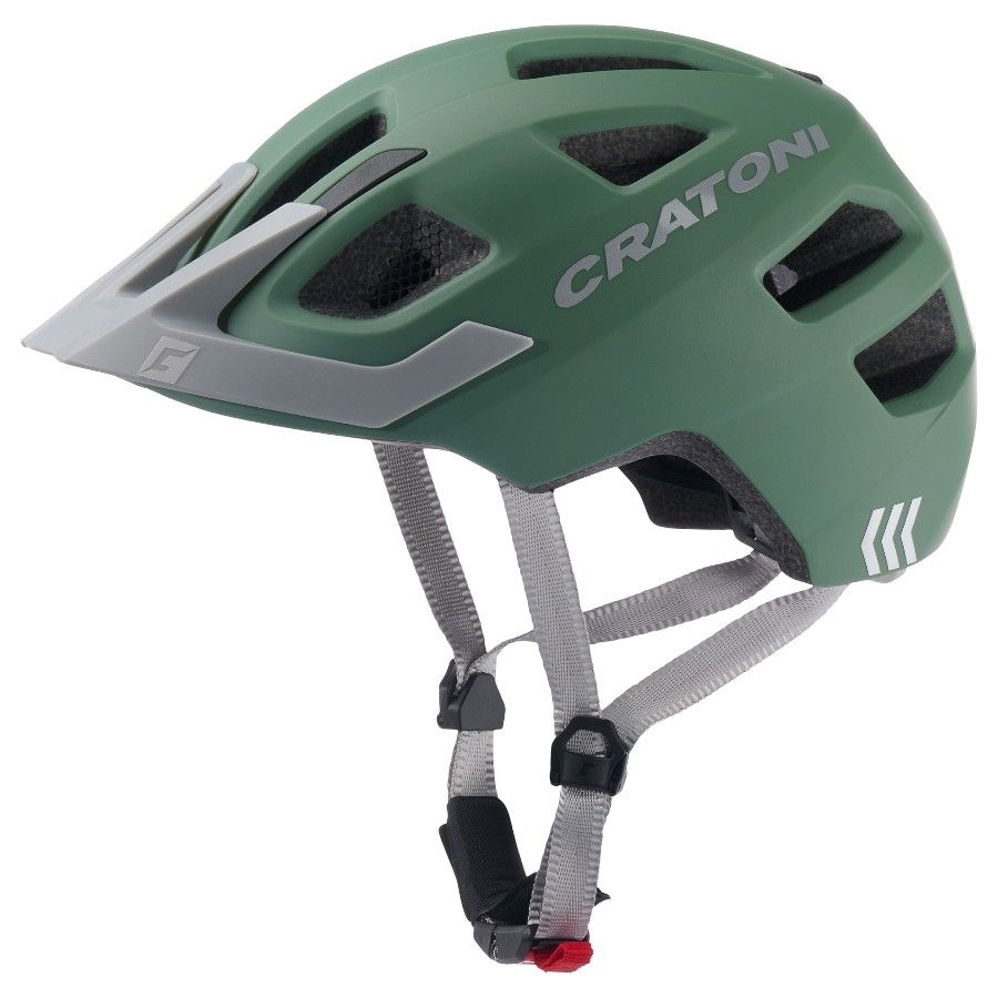 Cratoni Maxster Pro, casco de bicicleta, verde mate