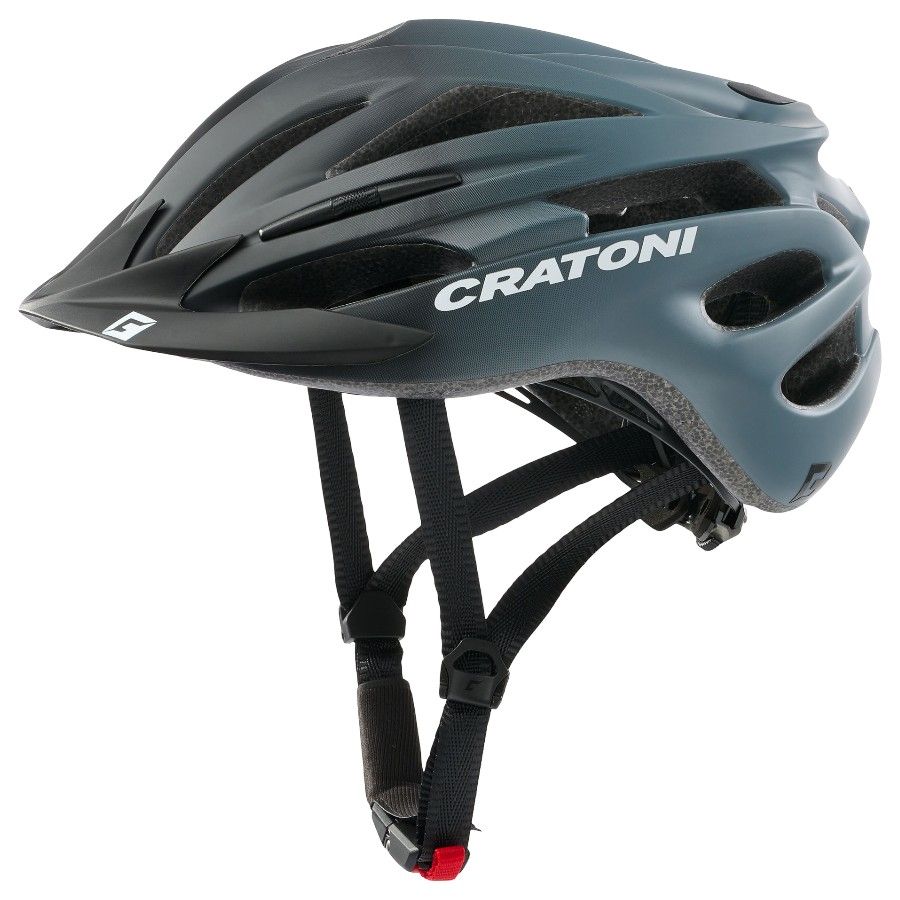 Cratoni Pacer JR, casco de bicicleta, mate negro/gris