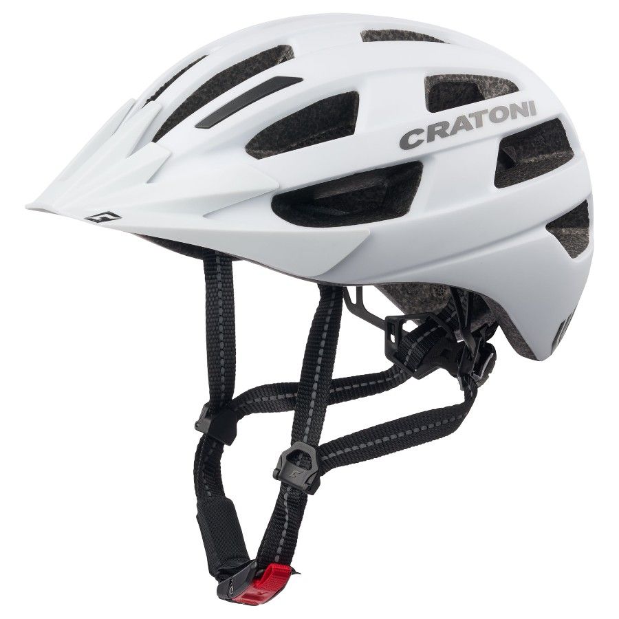 Cratoni Velo-X, casco de bicicleta, blanco mate