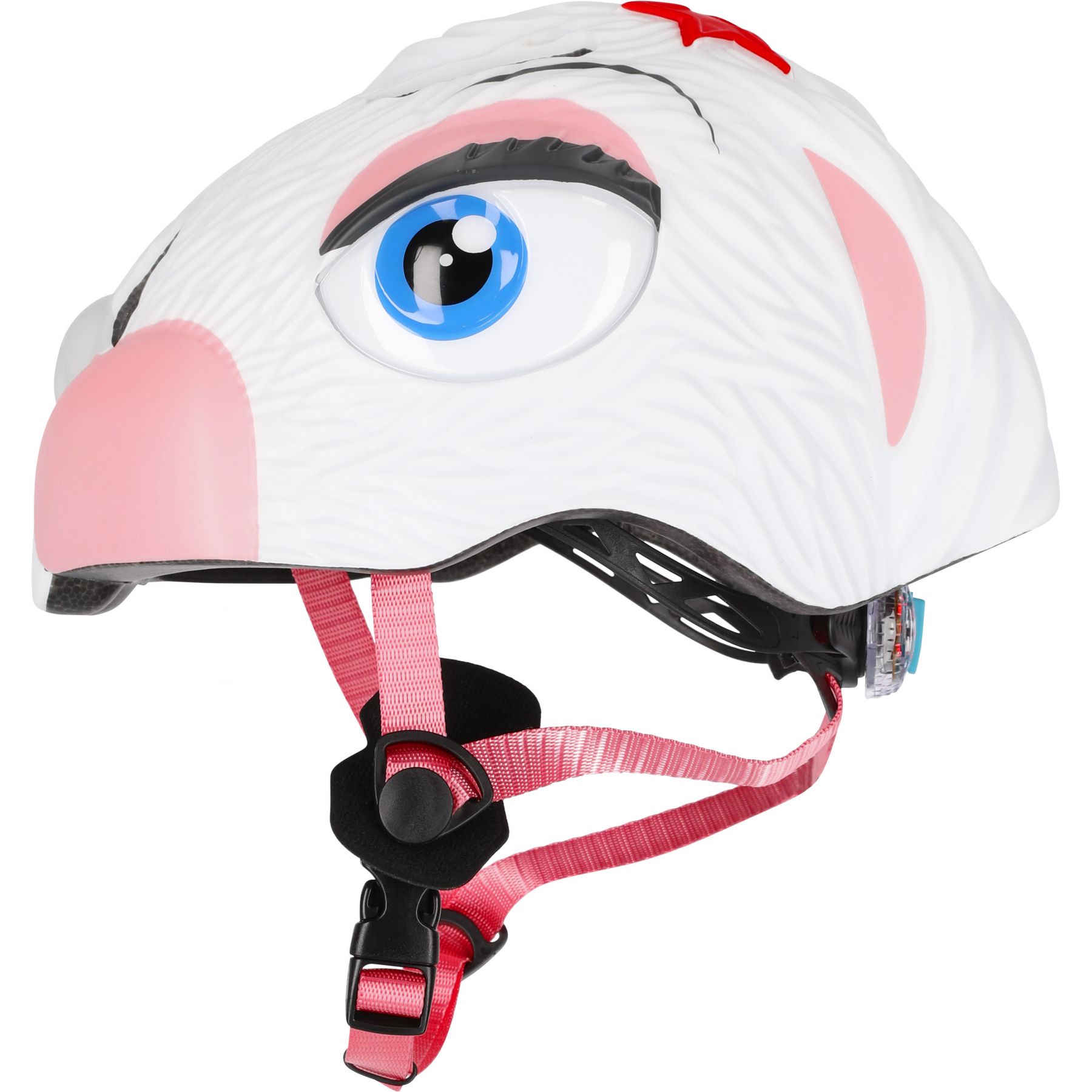 Crazy Safety Bunny, casco de bicicleta, junior, blanco