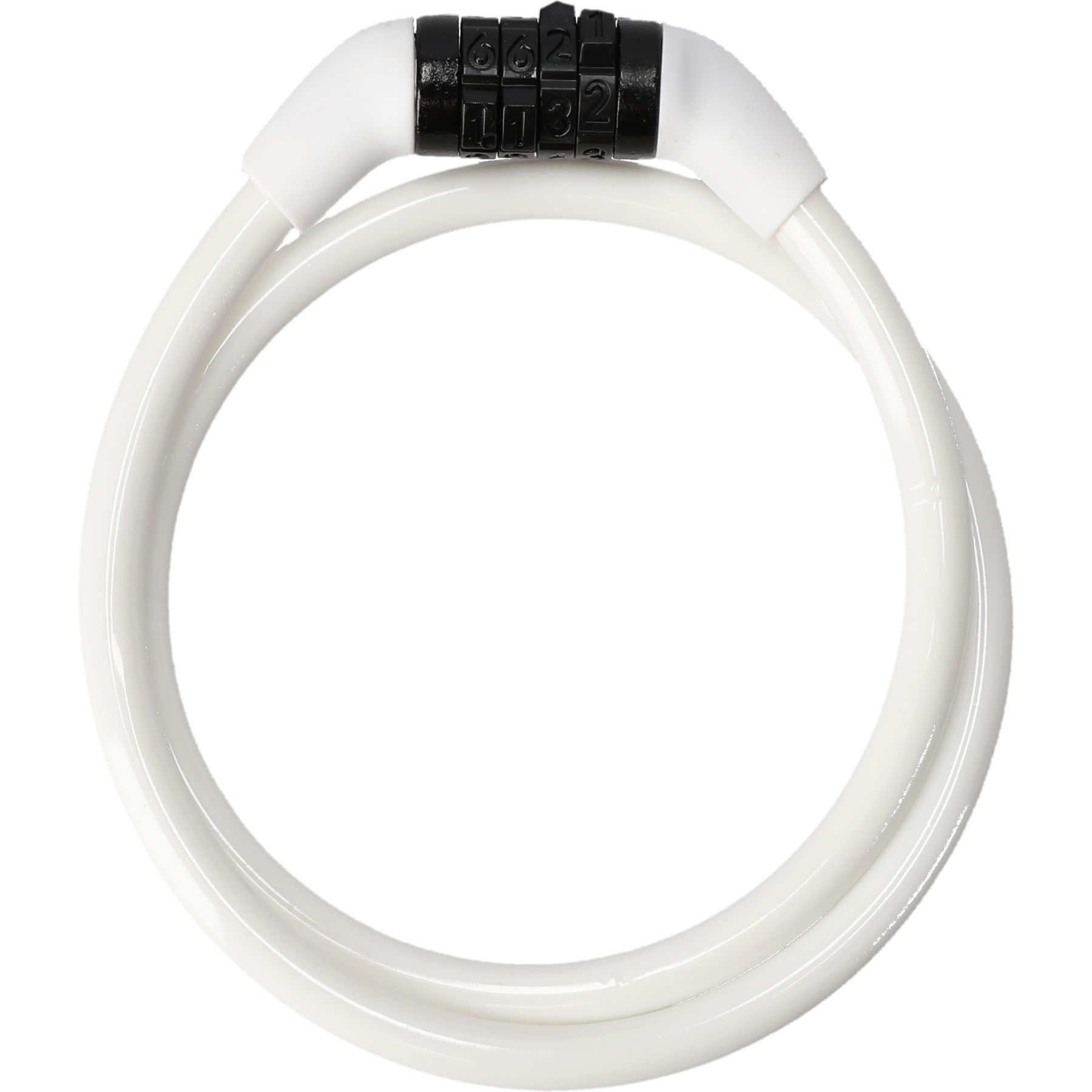 Crazy Safety, candado de bicicleta, blanco