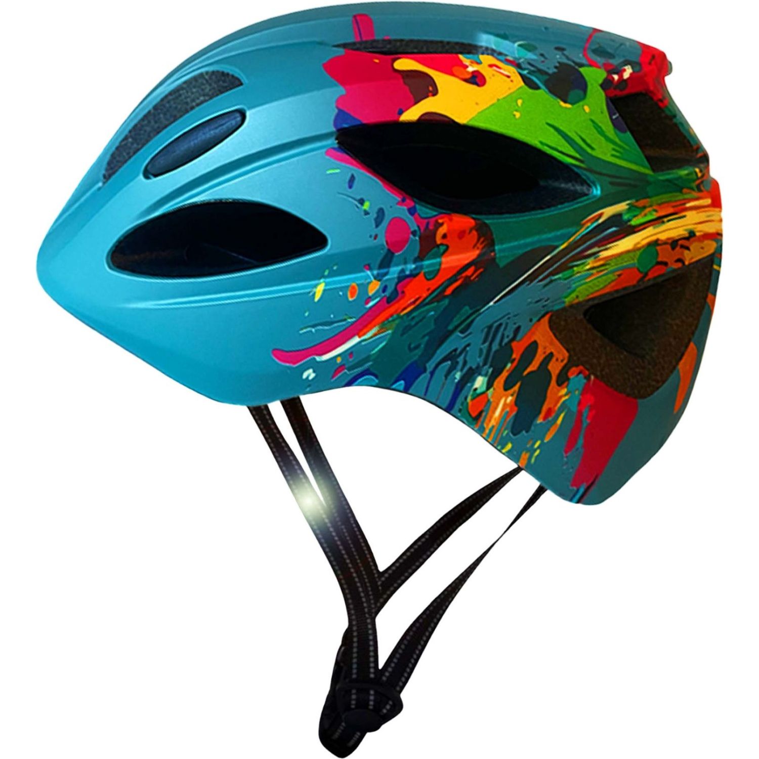 Crazy Safety Cool Splash, casco de bicicleta, junior, azul