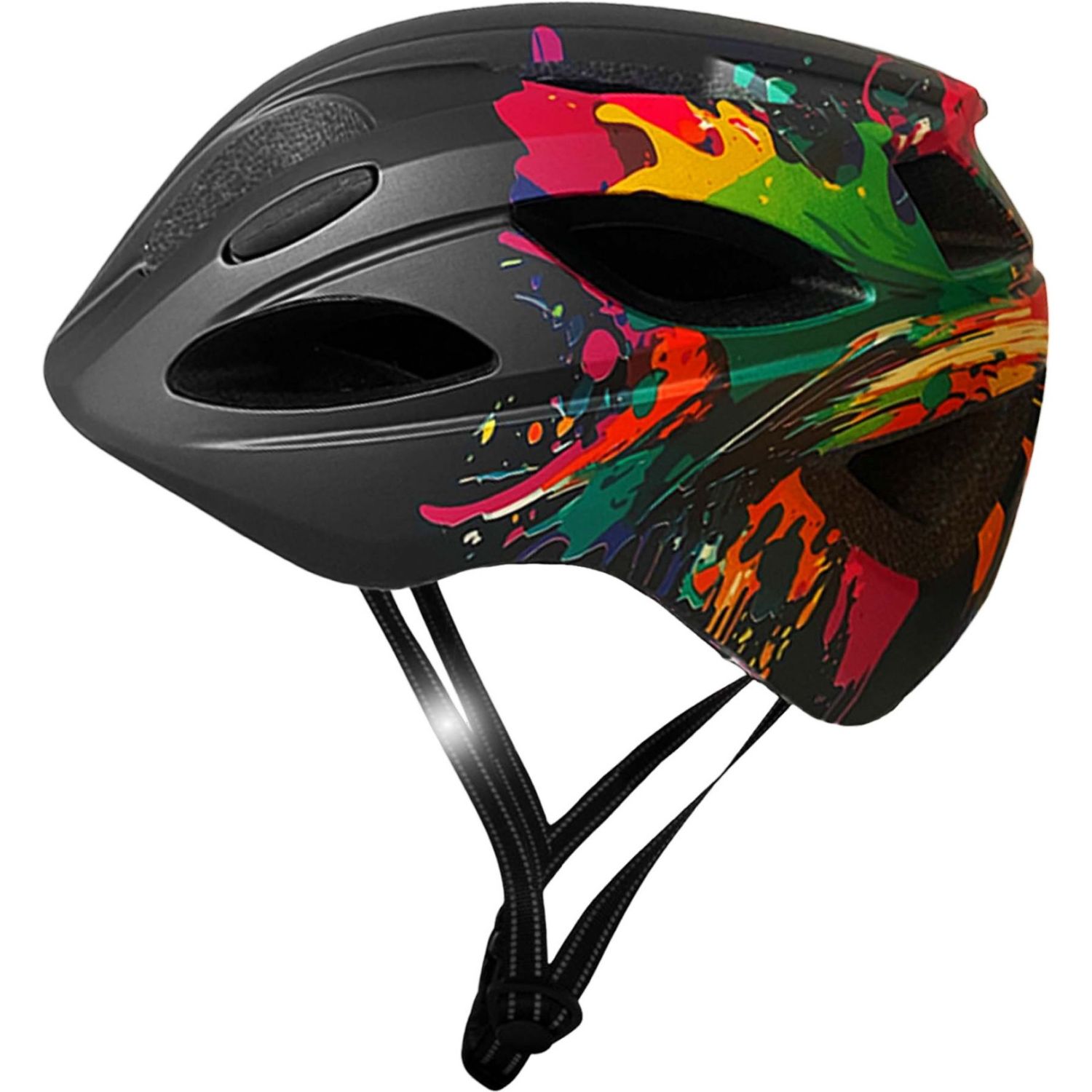 Crazy Safety Cool Splash, casco de bicicleta, junior, negro