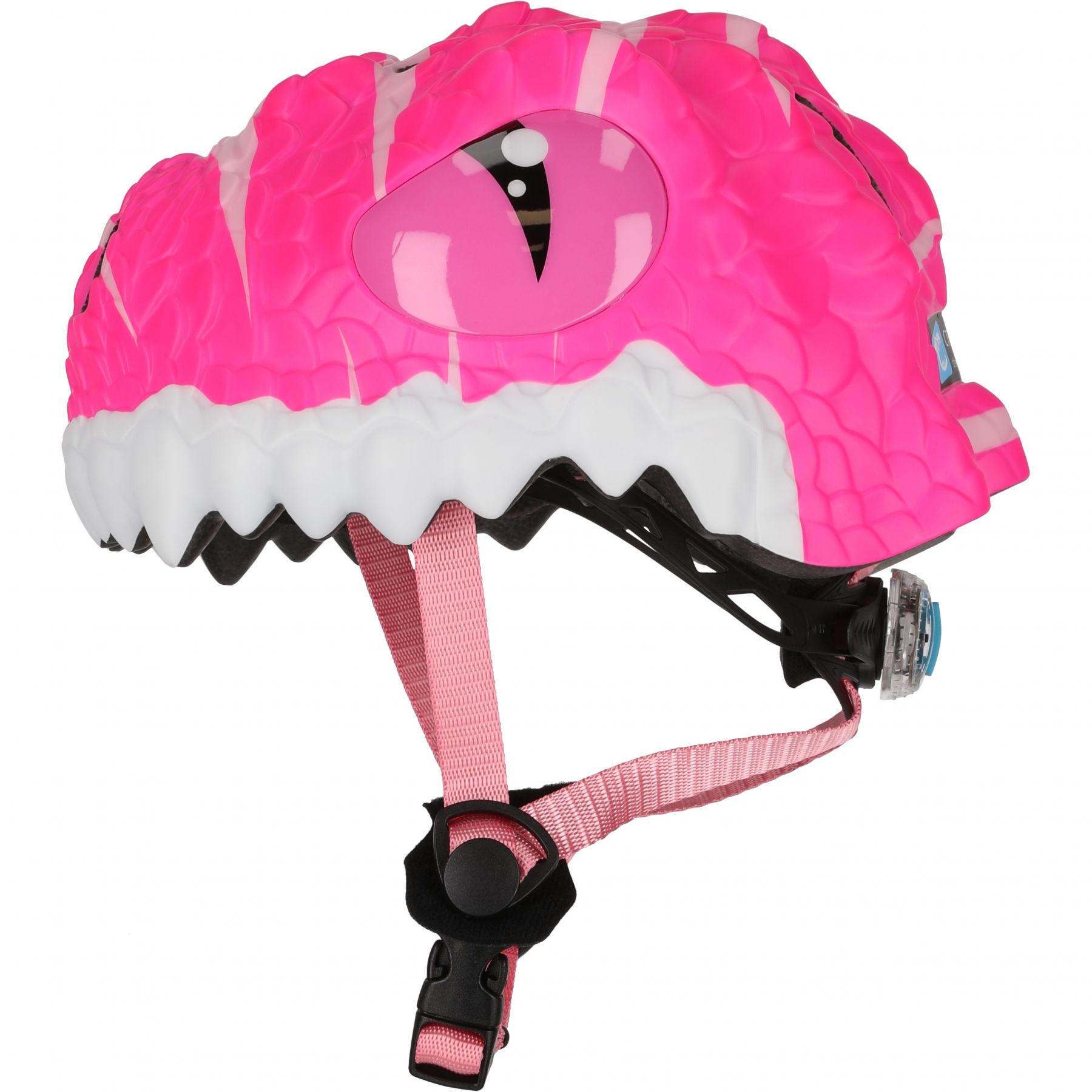 Crazy Safety Dino, casco de bicicleta, junior, rosa