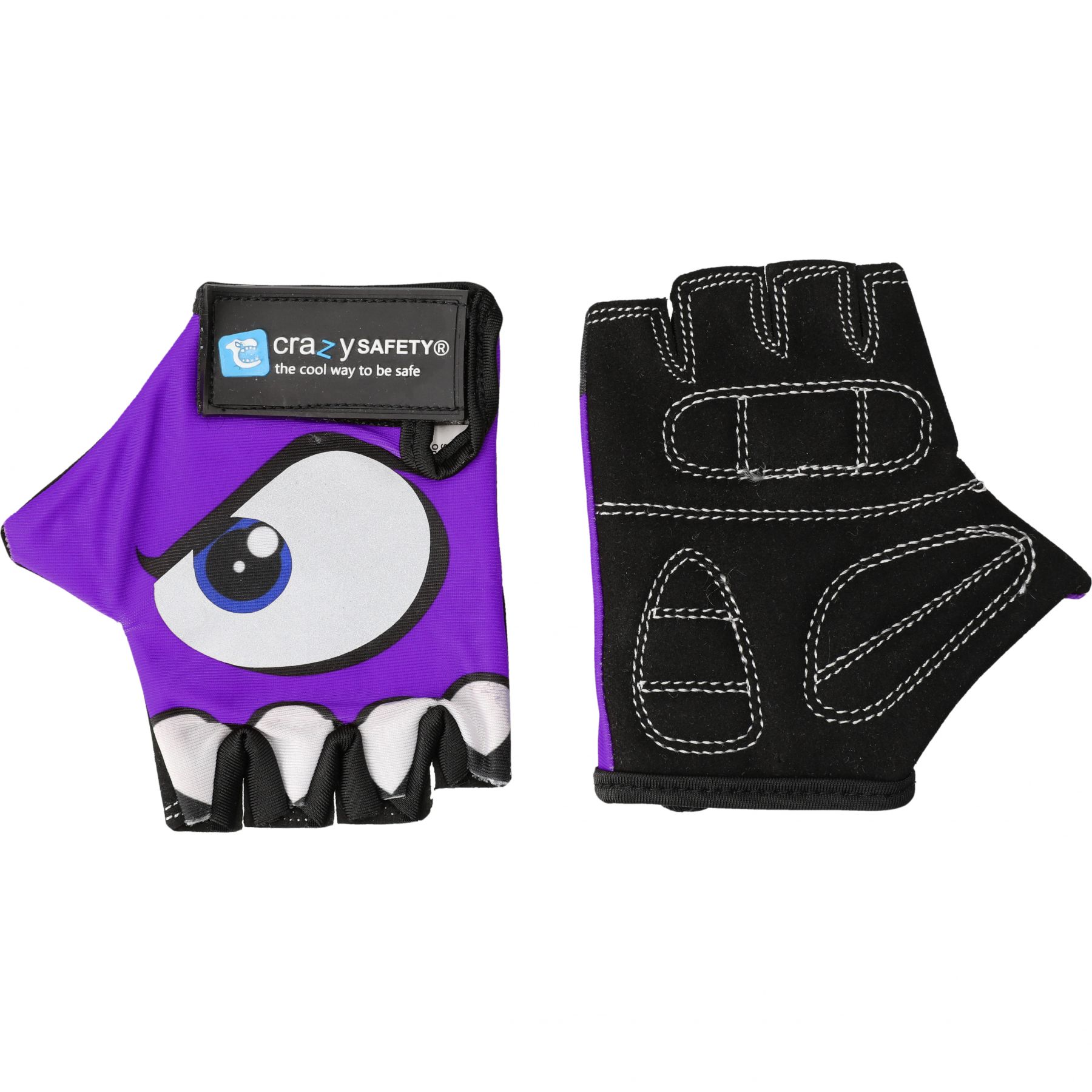 Crazy Safety, guantes de ciclismo, junior, lila
