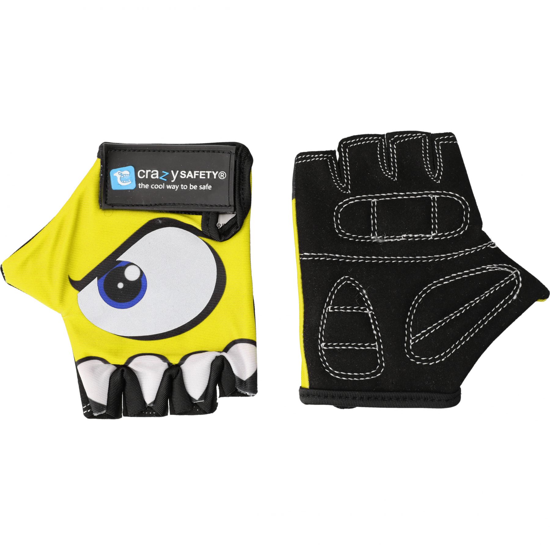 Crazy Safety, guantes de ciclismo, junior, amarillo