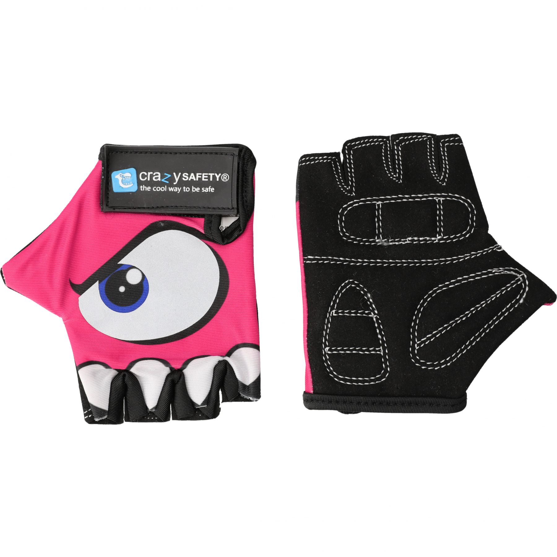 Crazy Safety, guantes de ciclismo, junior, rosa