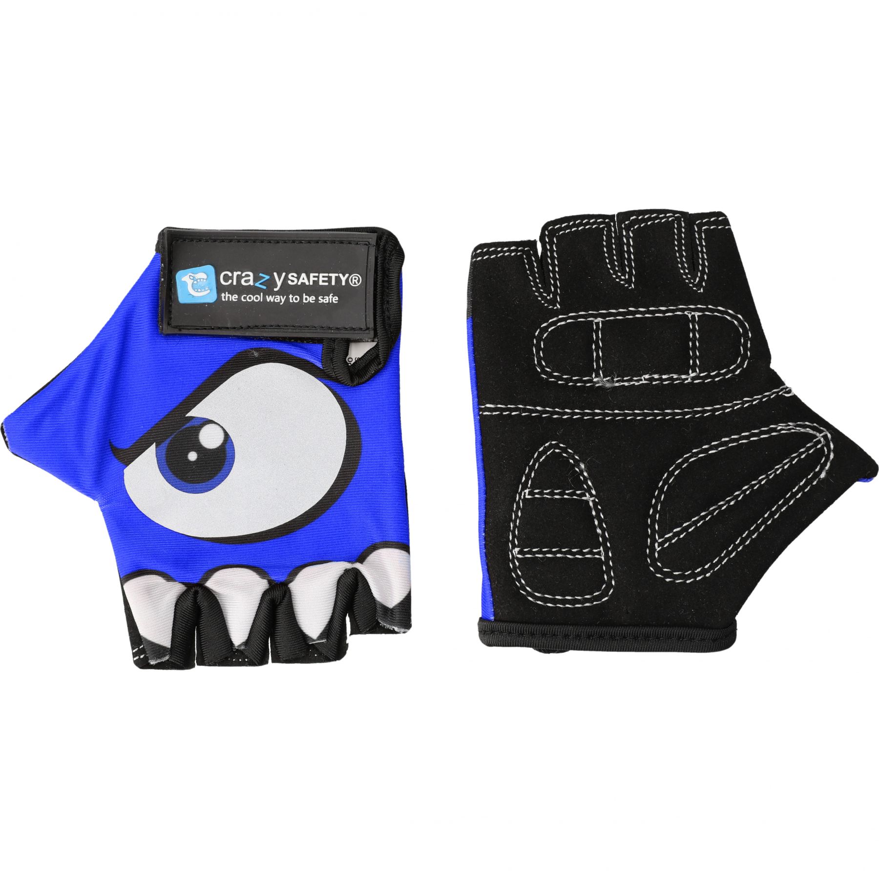 Crazy Safety, guantes de ciclismo, junior, azul