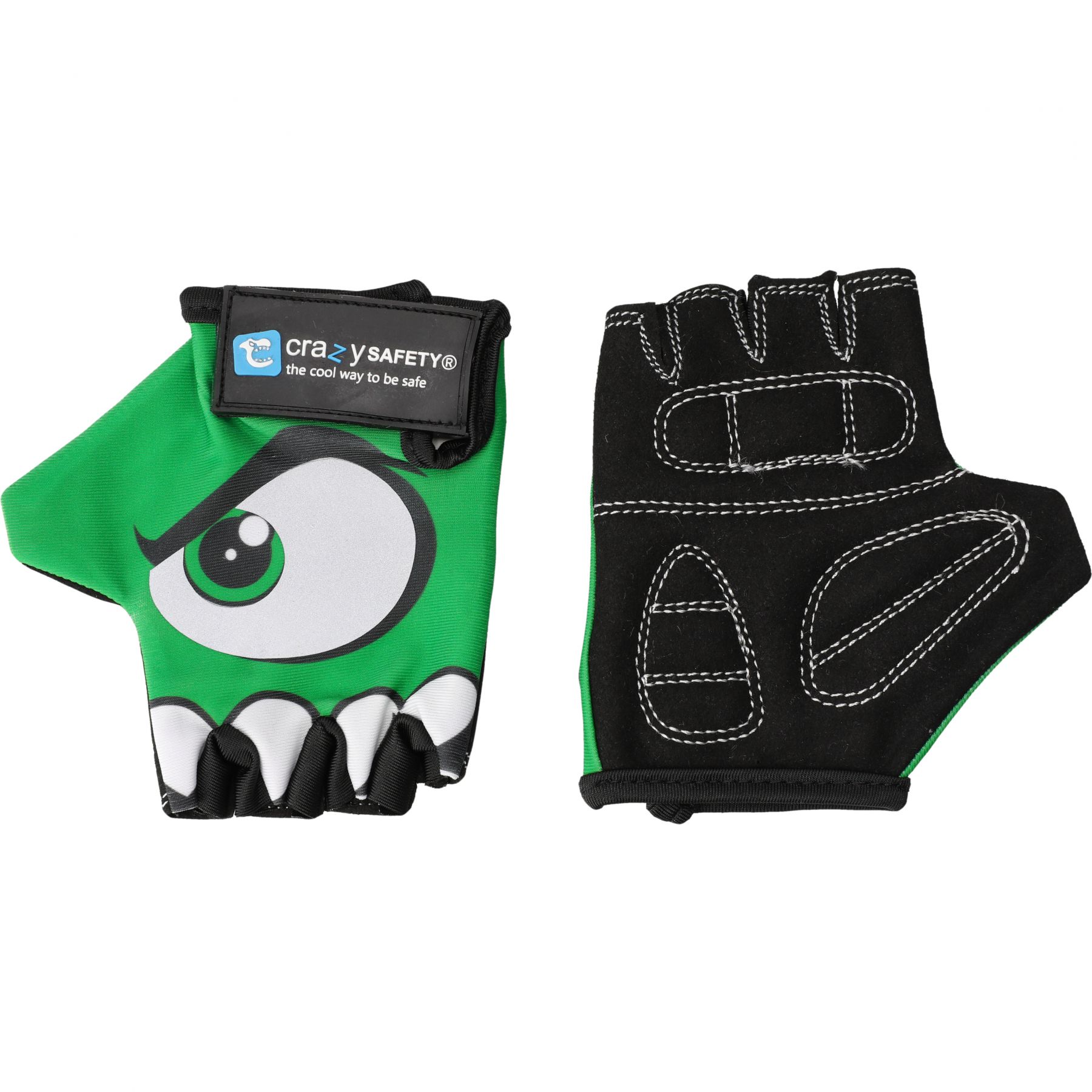 Crazy Safety, guantes de ciclismo, junior, verde