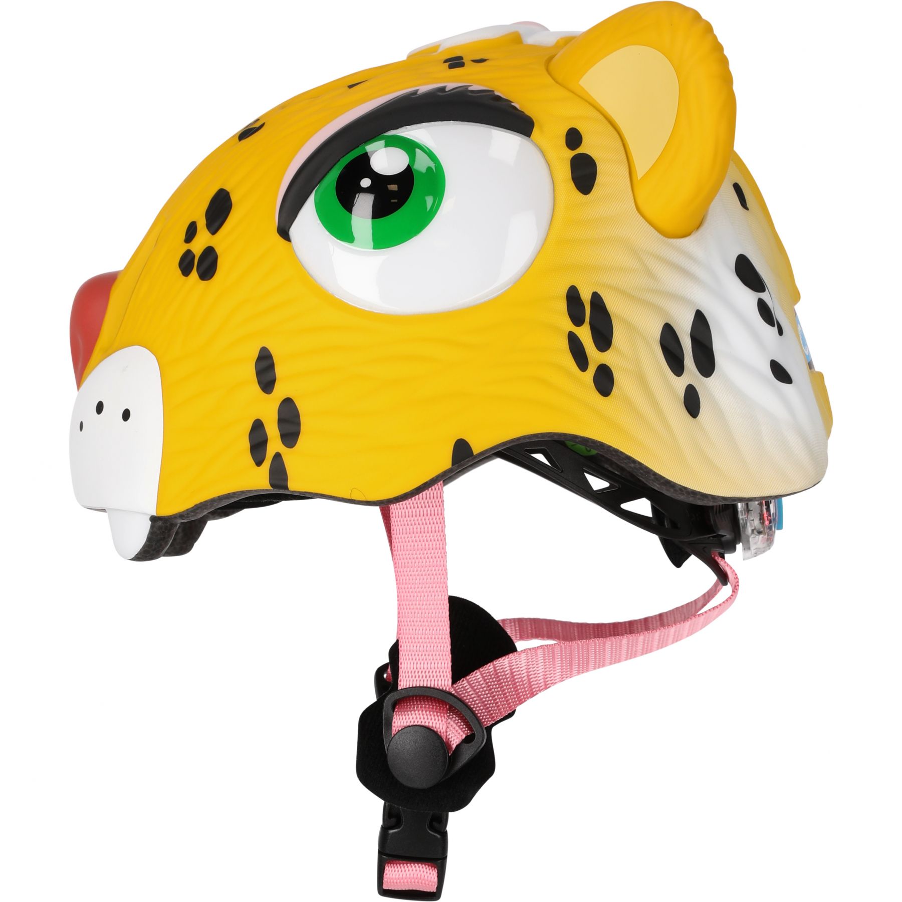 Crazy Safety Leopard, casco de bicicleta, junior, amarillo