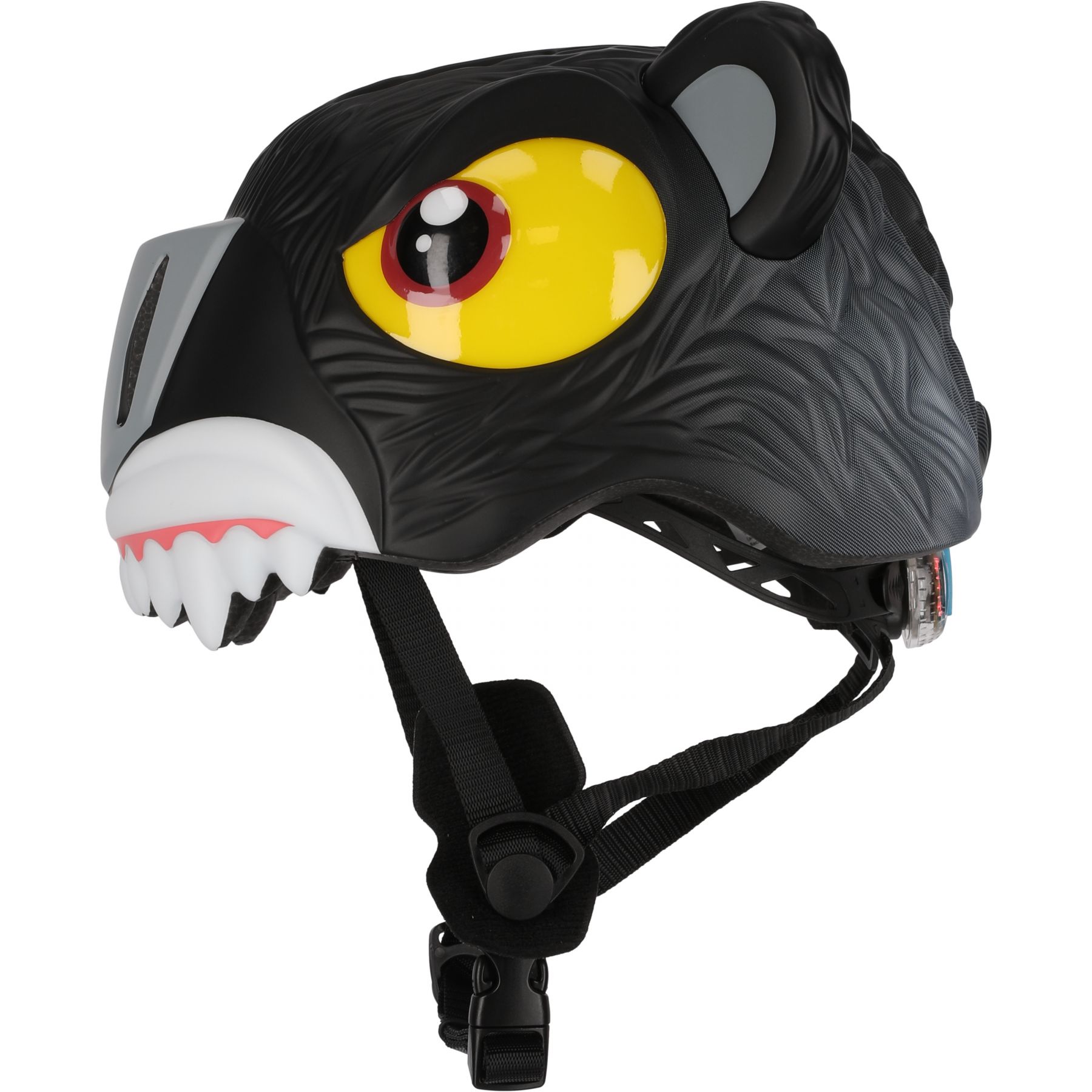 Crazy Safety Panther, casco de bicicleta, junior, negro