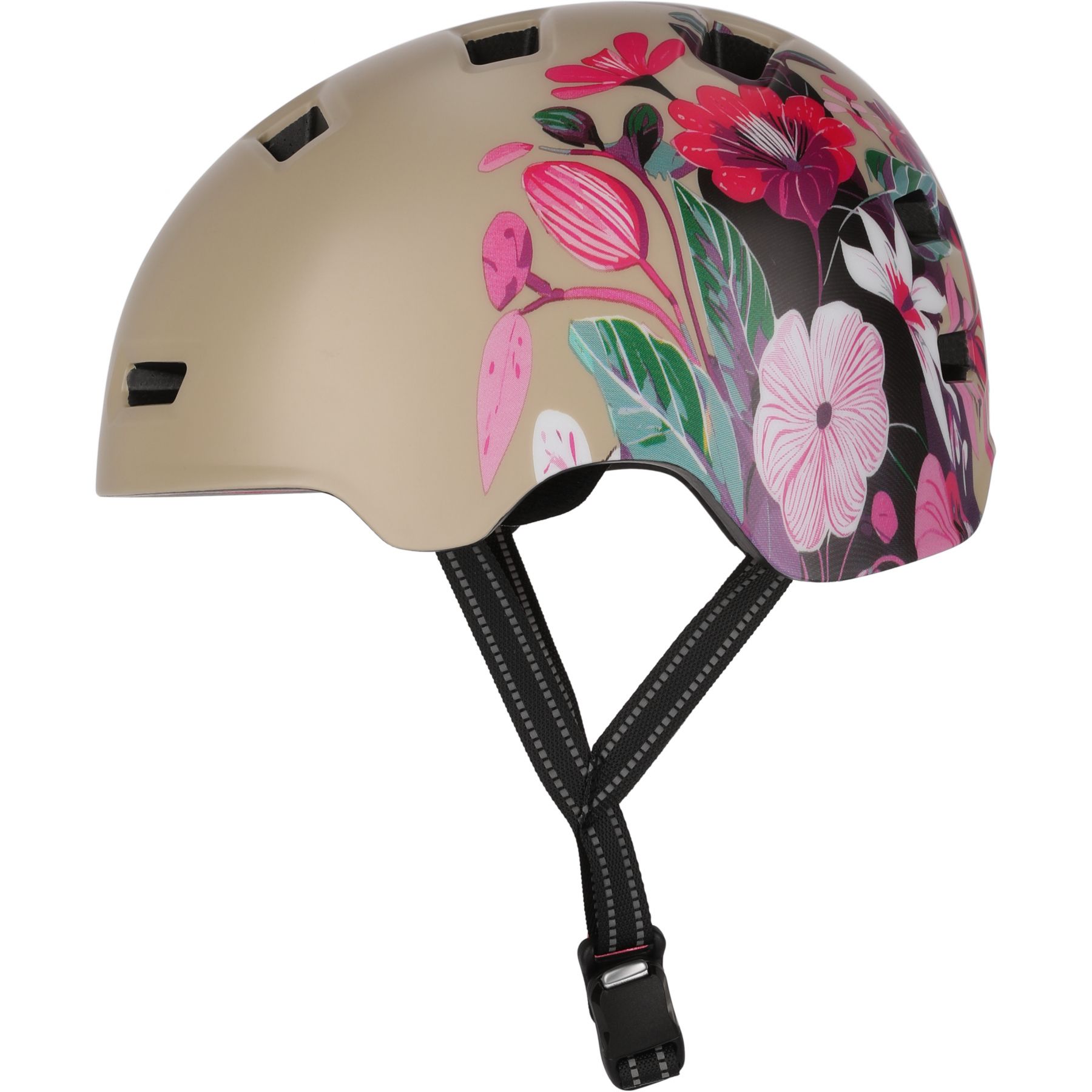 Crazy Safety Rampage Flower, casco de bicicleta, sand