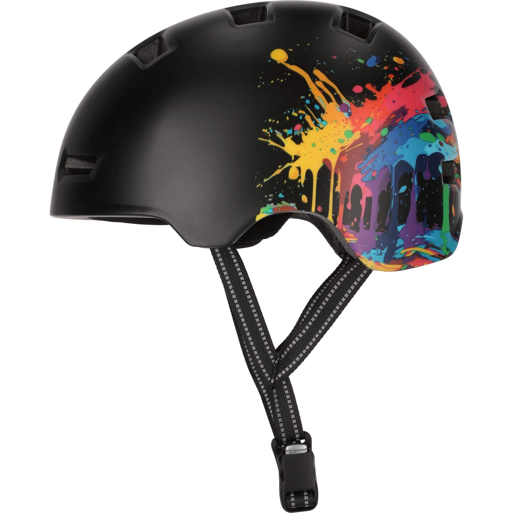 Crazy Safety Rampage Splash, casco de bicicleta, negro