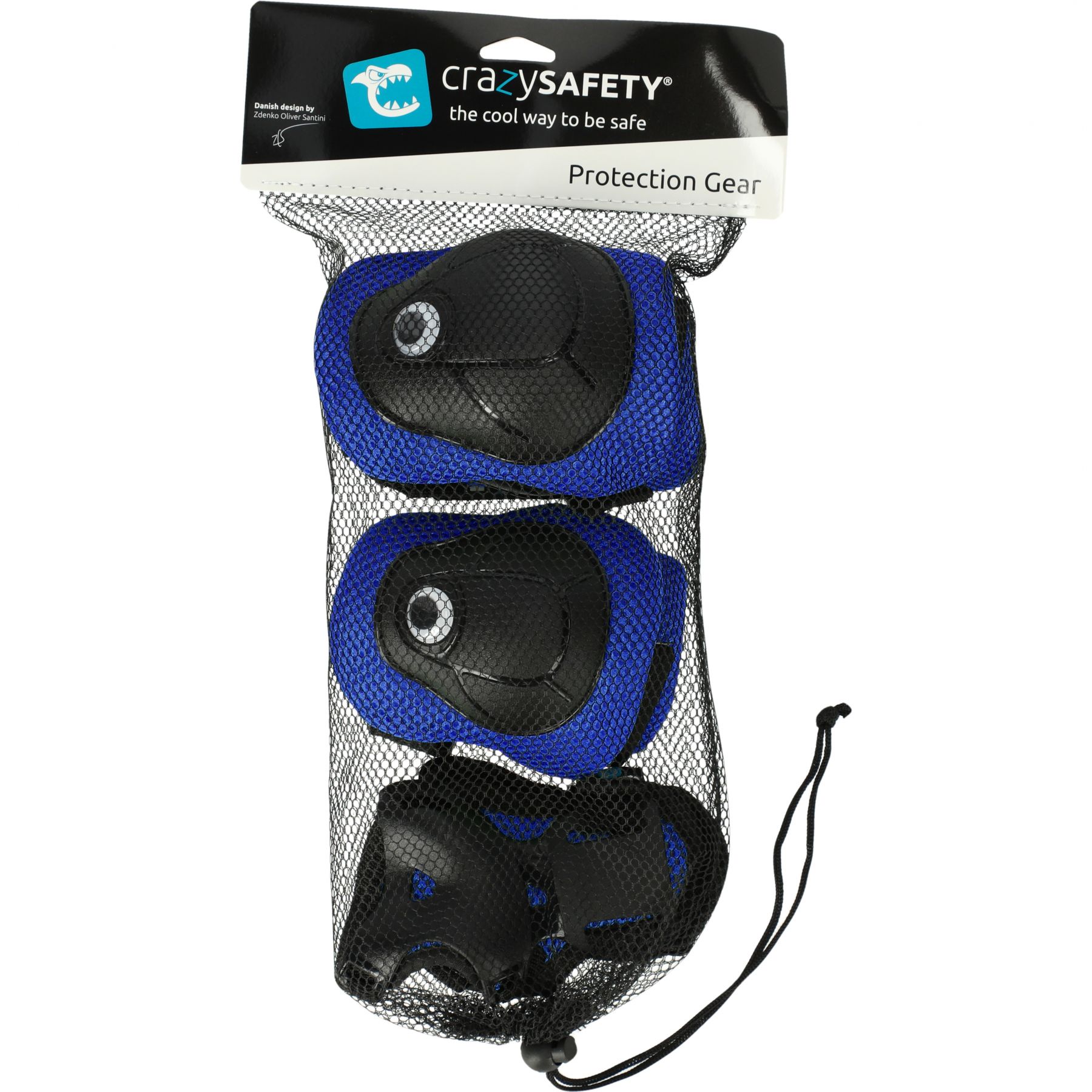 Crazy Safety, set de protección, junior, azul