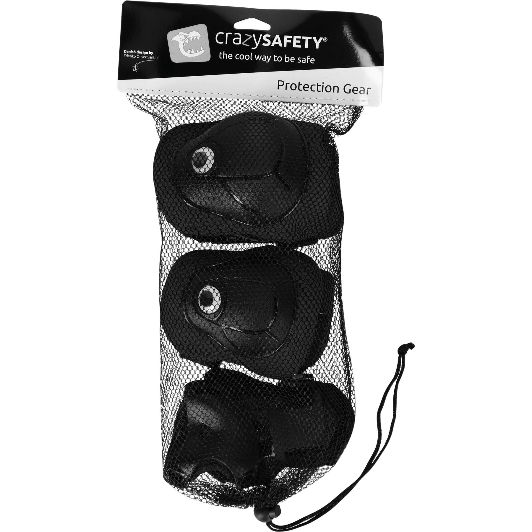 Crazy Safety, set de protección, junior, negro