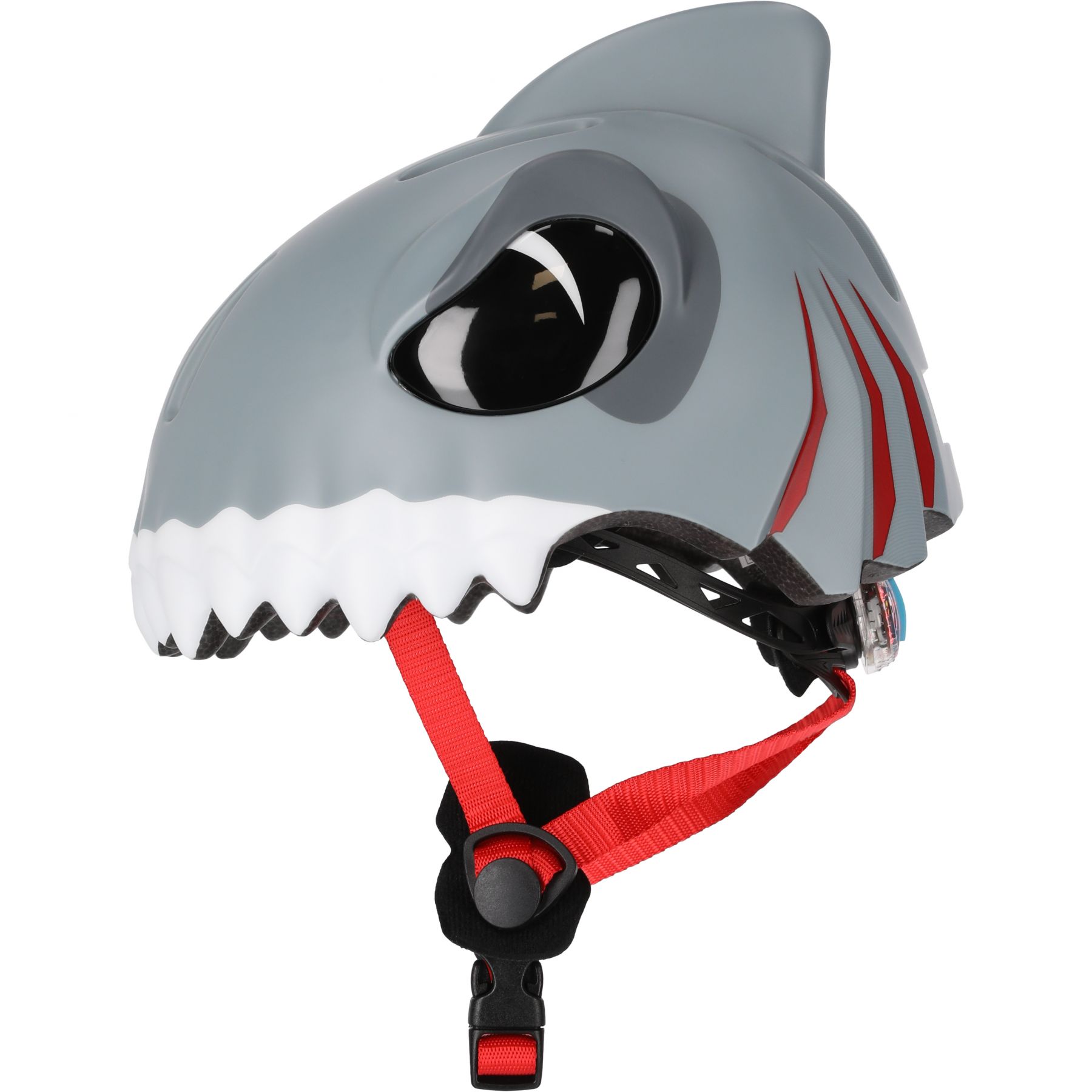 Crazy Safety Shark, casco de bicicleta, junior, gris