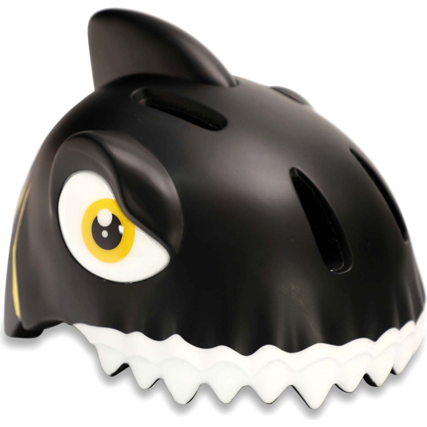 Crazy Safety Shark, casco de bicicleta, junior, negro