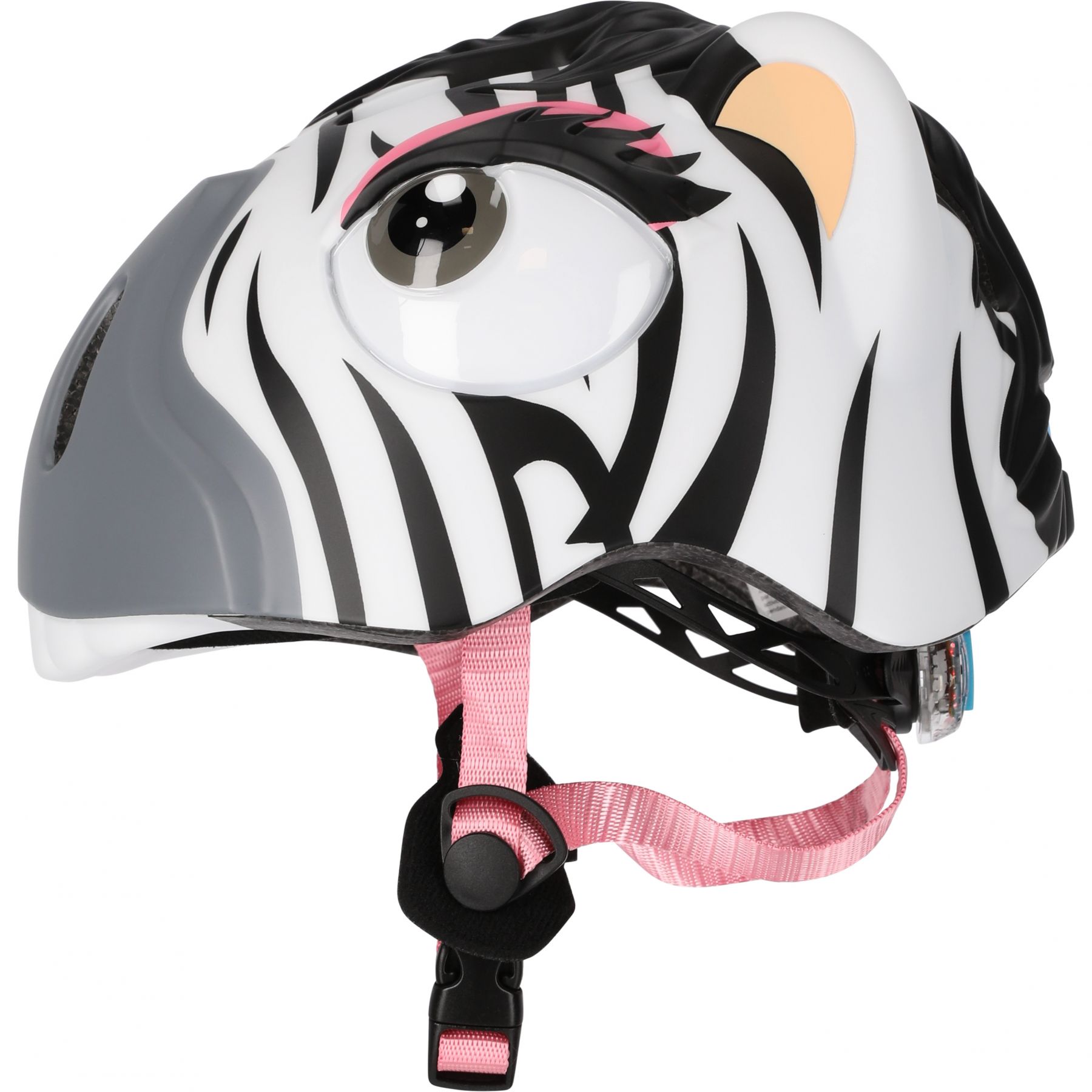 Crazy Safety Zebra, casco de bicicleta, junior, negro/blanco