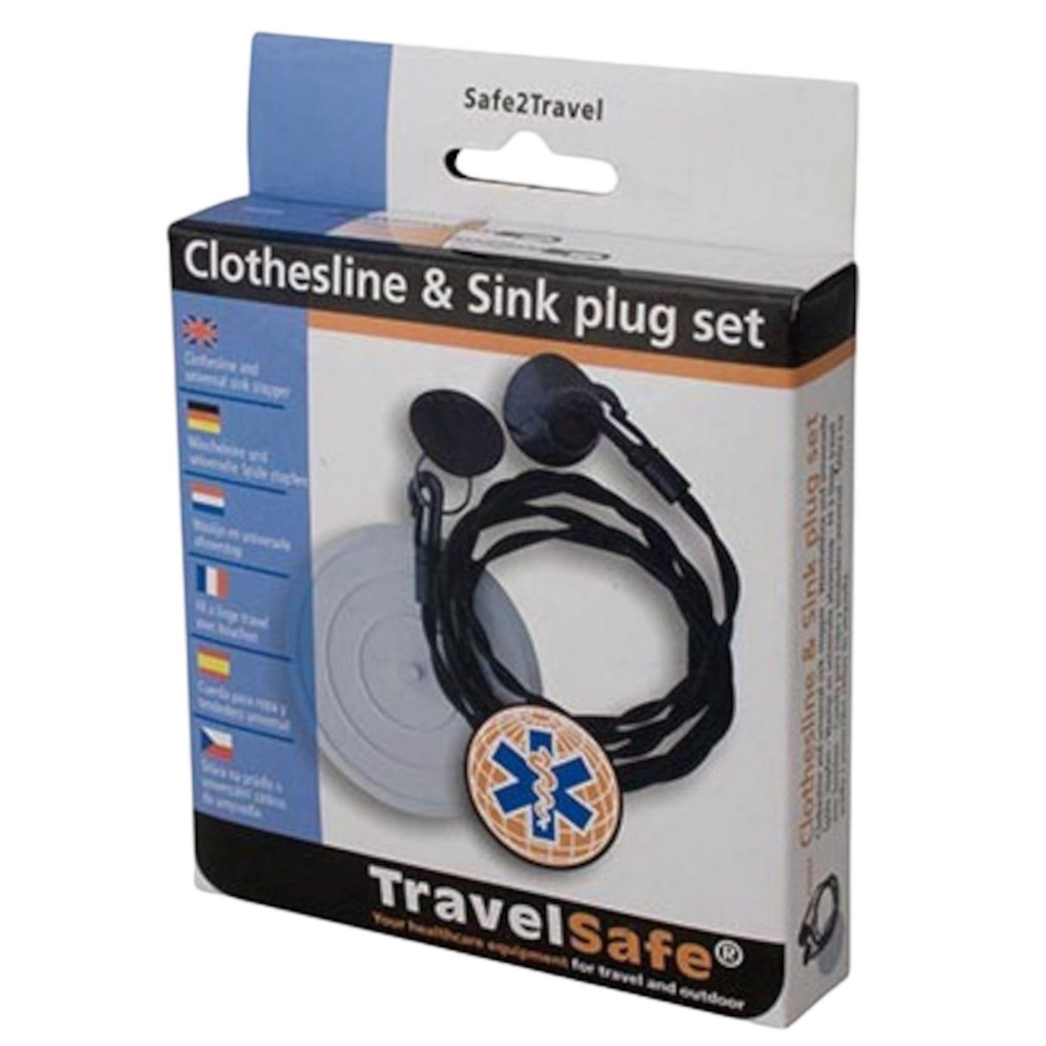 Cuerda de tender elástica TravelSafe, 1.5 metros
