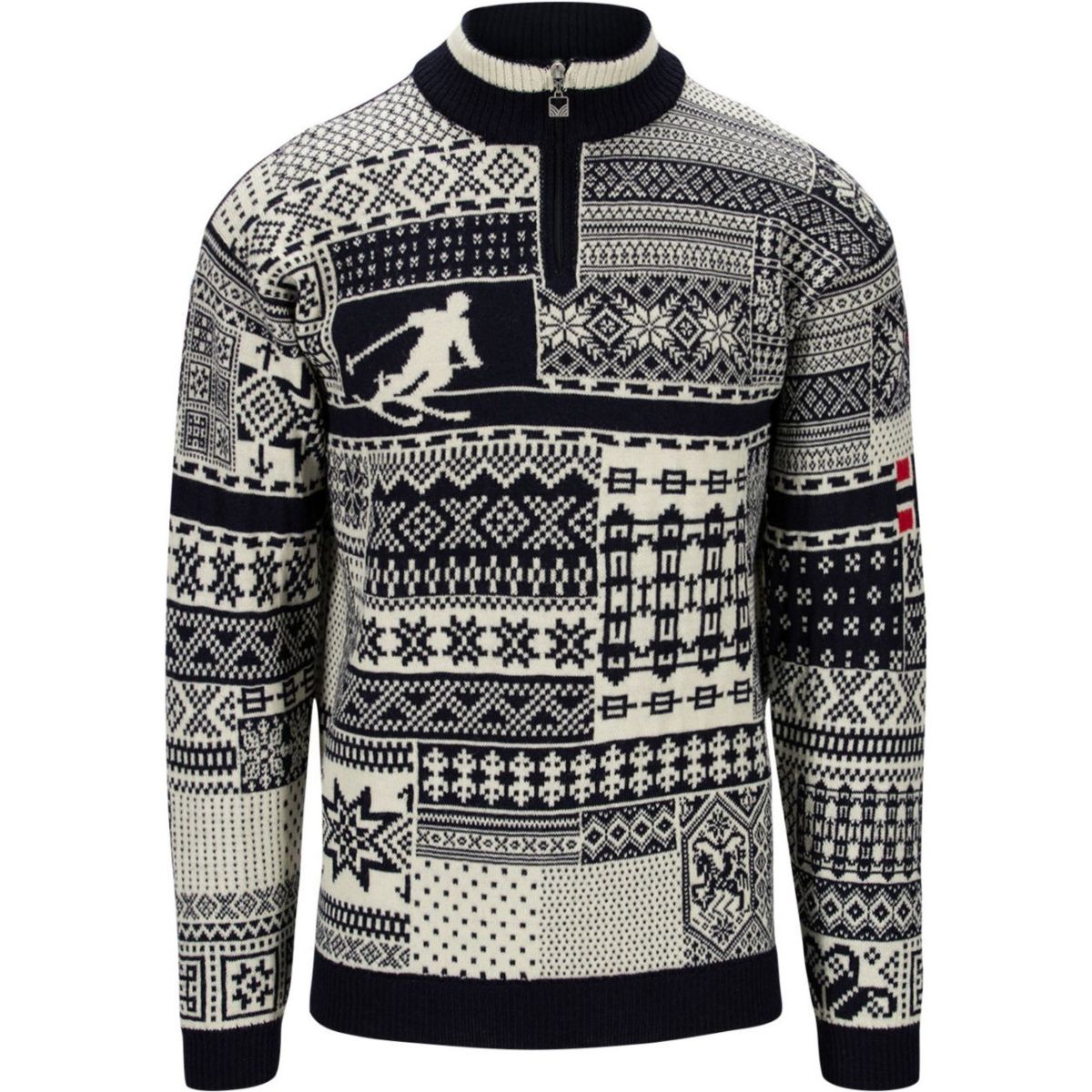 Dale of Norway History sweater, forro polar, hombre, azul marino crudo