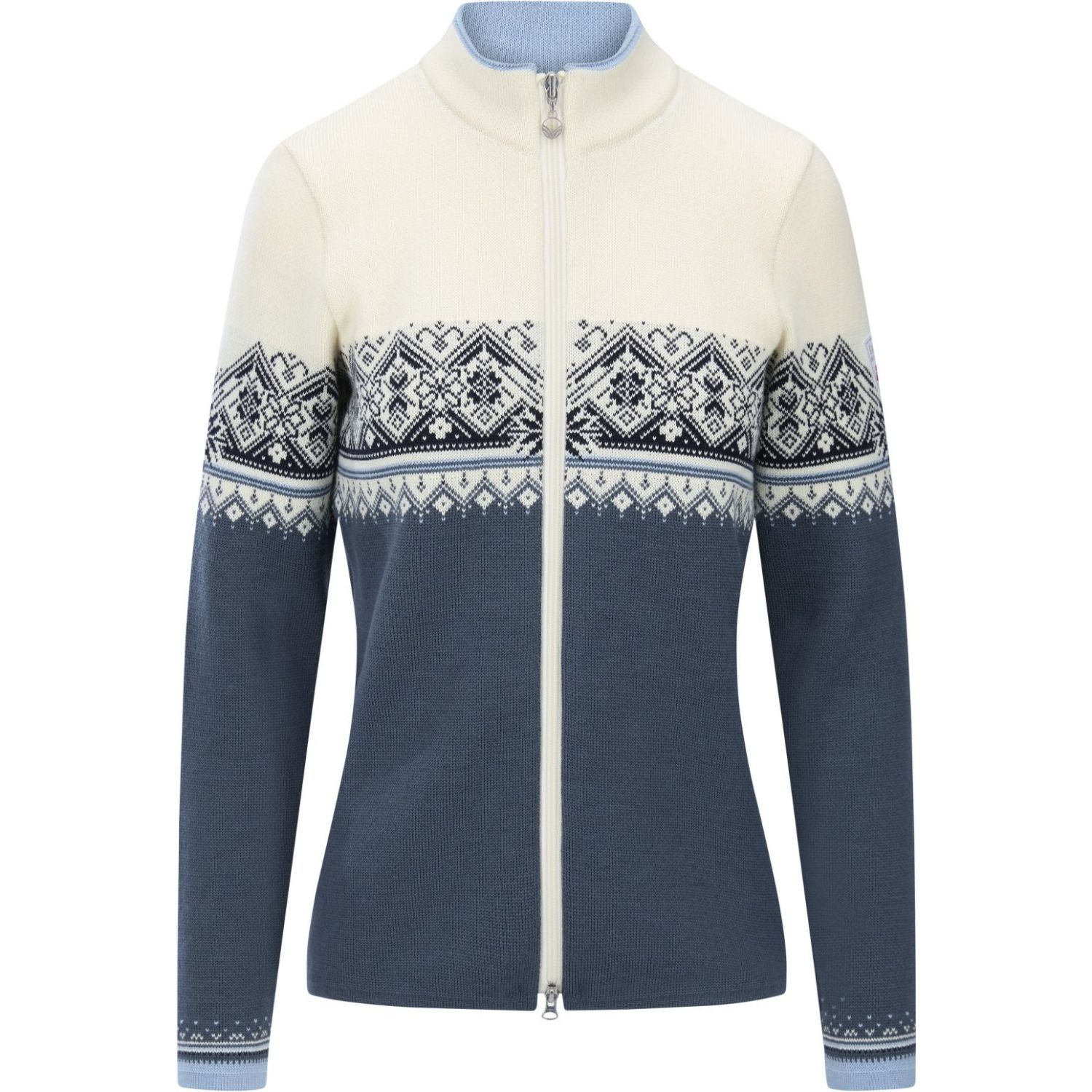 Dale of Norway Moritz Fem. Chaqueta, forro polar, mujer, blanco roto/marino