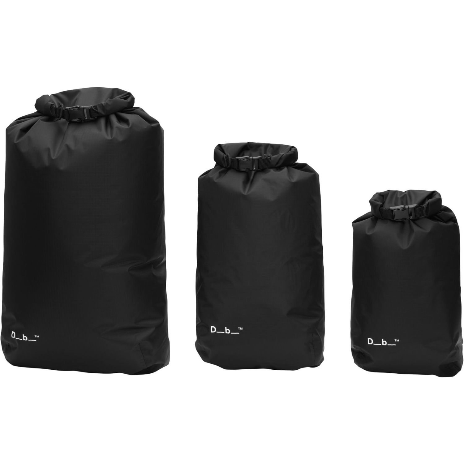 Db Dry Bag 3Pcs Set, Black Out