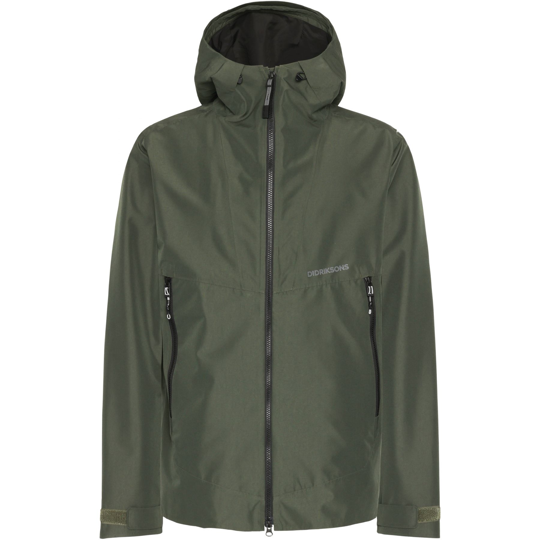 Didriksons Basil, chubasquero, hombre, verde oscuro