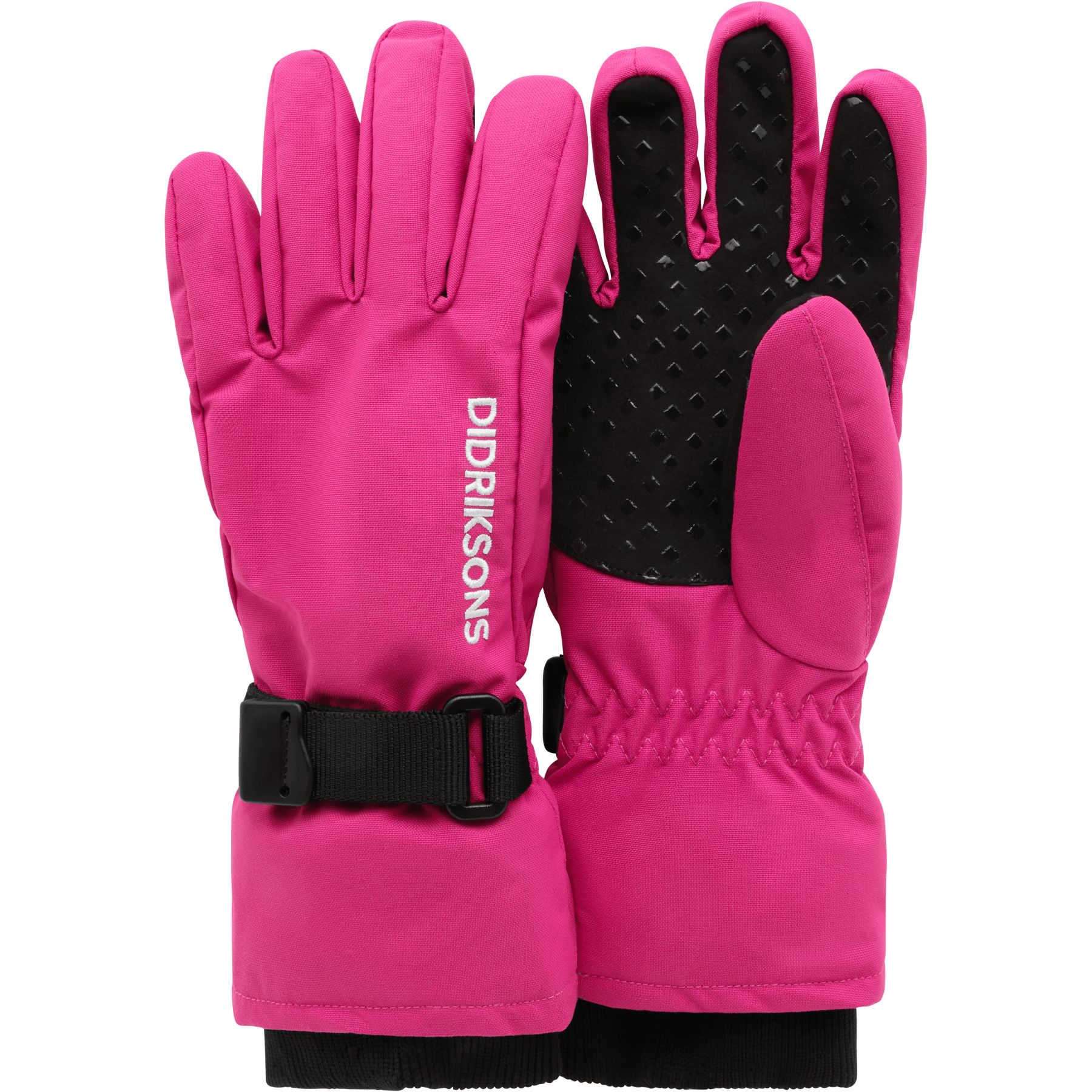 Didriksons Biggles 4, guantes de esquí, niños, rosa