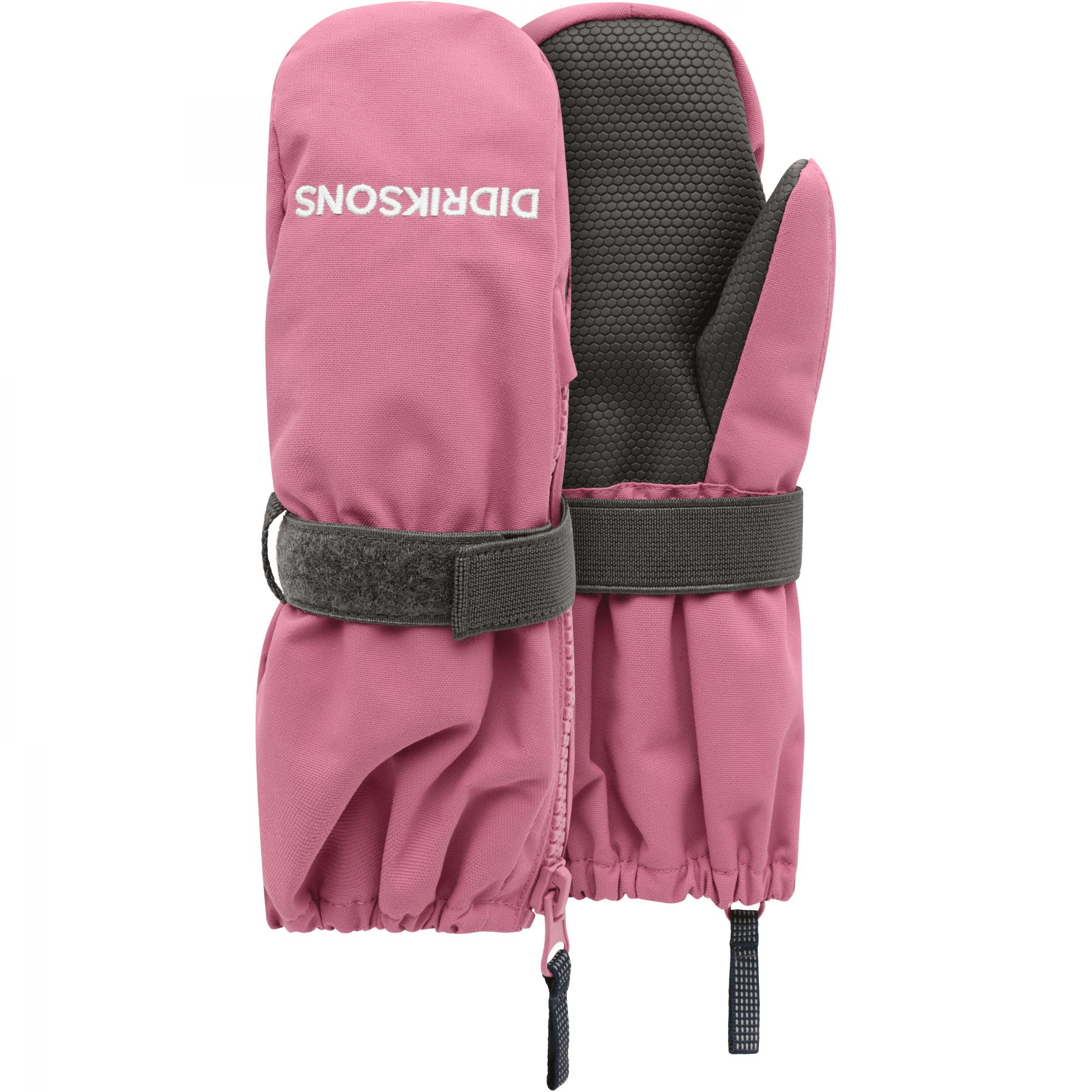 Didriksons Biggles Zip 9, manoplas, niños, rosa