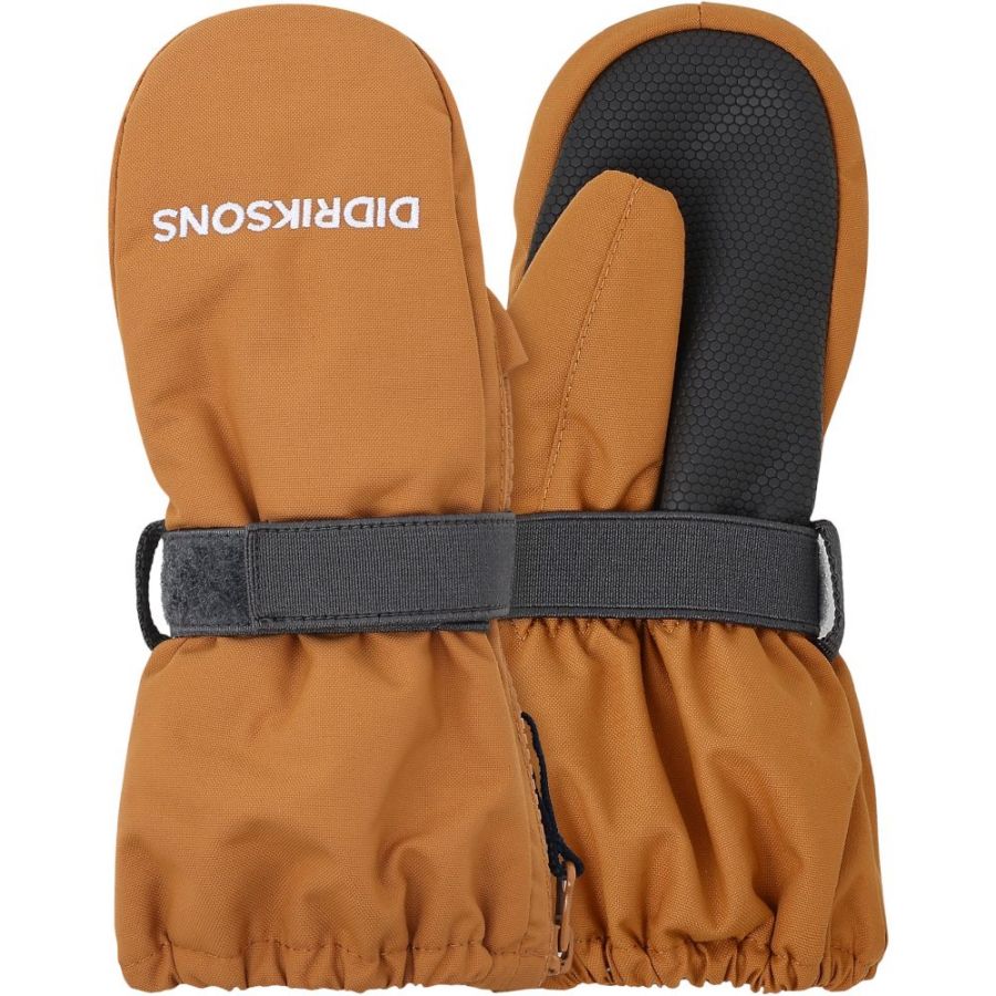 Didriksons Biggles Zip, manoplas de esquí, junior, naranja