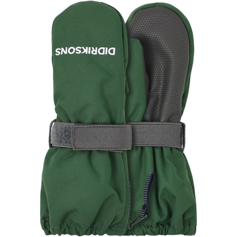 Didriksons Biggles Zip, manoplas de esquí, junior, verde oscuro