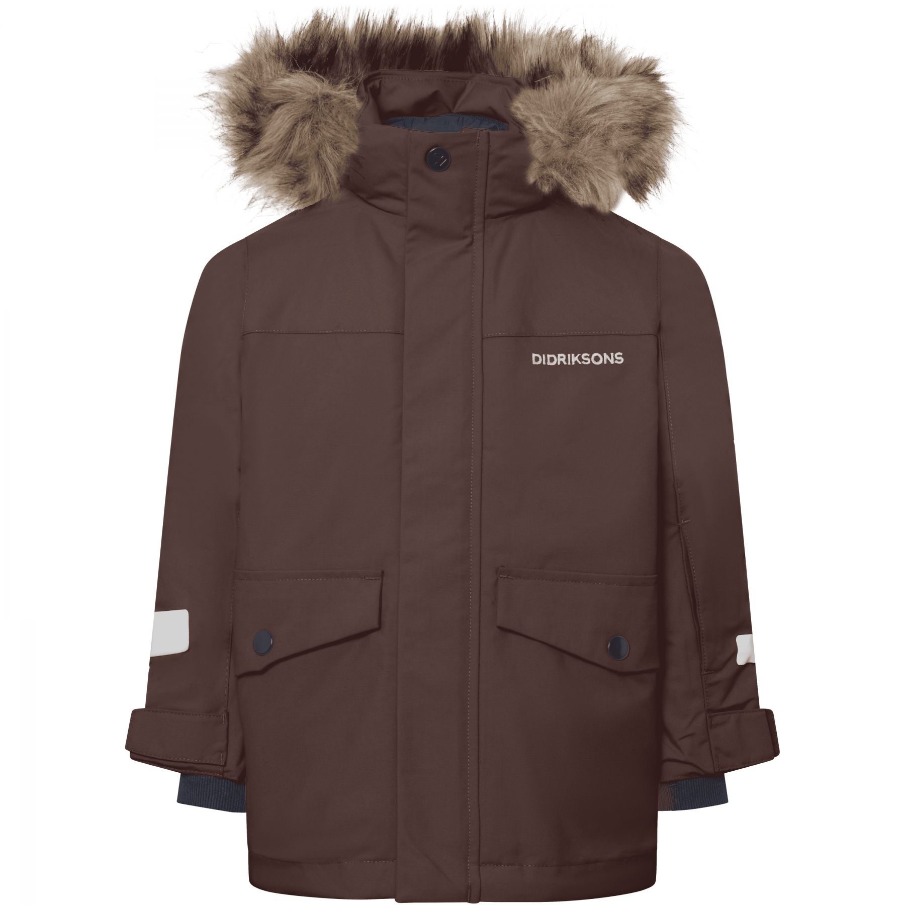 Didriksons Bjärven 5, parka, niños, marrón