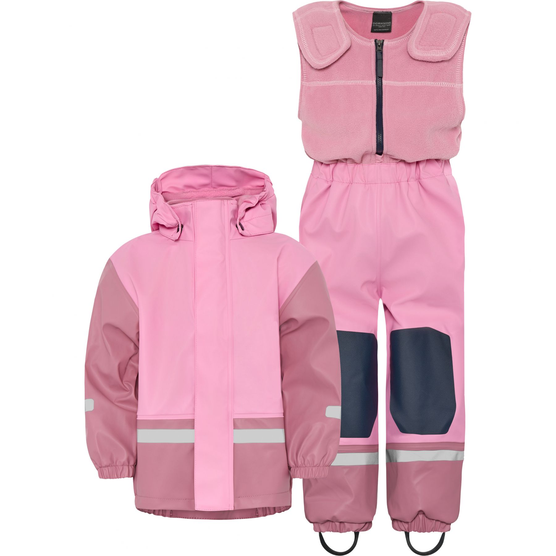 Didriksons Boardman, conjunto impermeable, junior, rosa