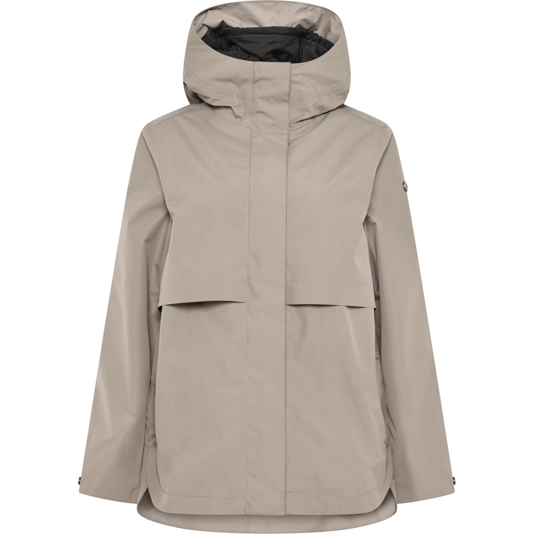 Didriksons Elsa, chaqueta impermeable, mujer, ash brown
