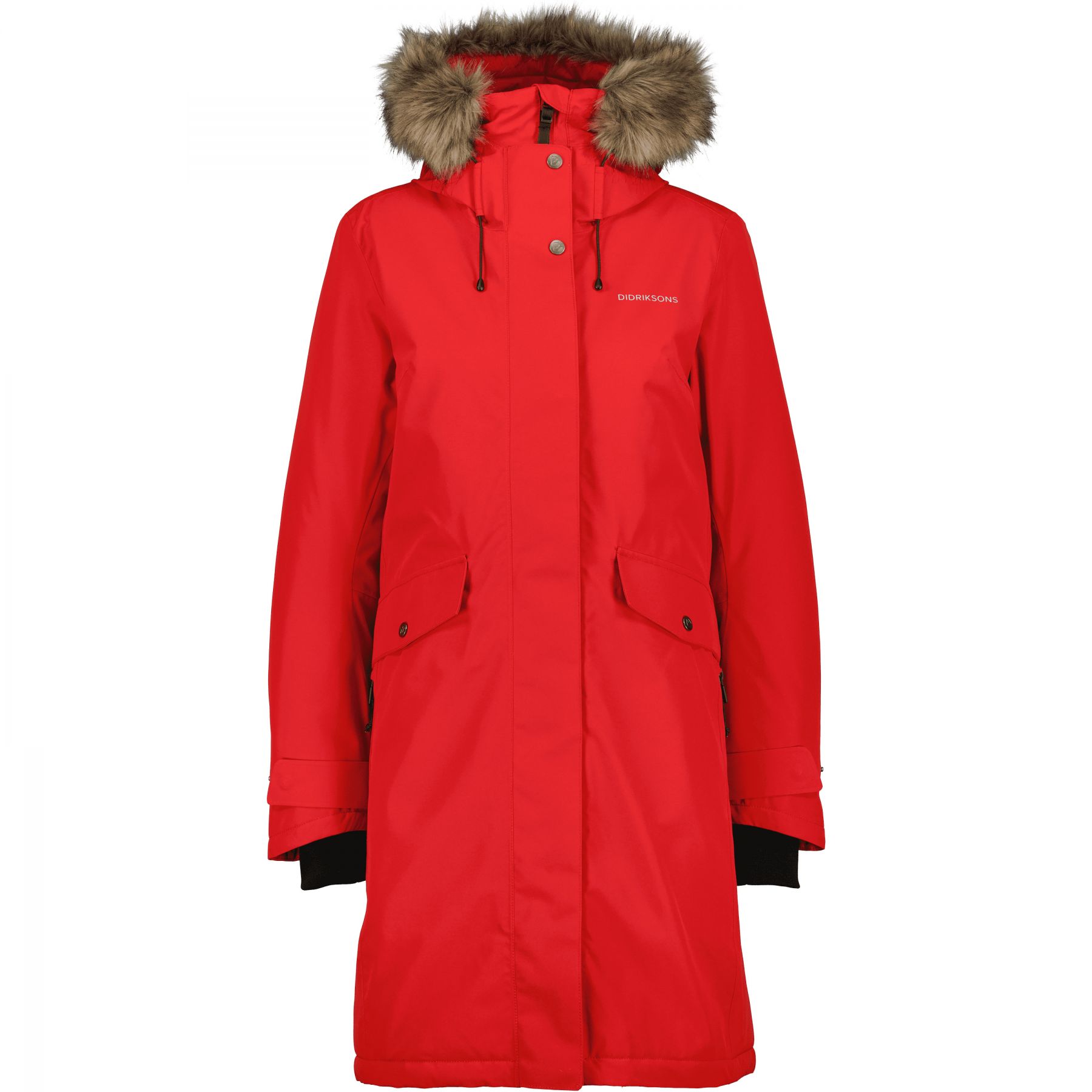 Didriksons Erika, parka, mujer, pomme red