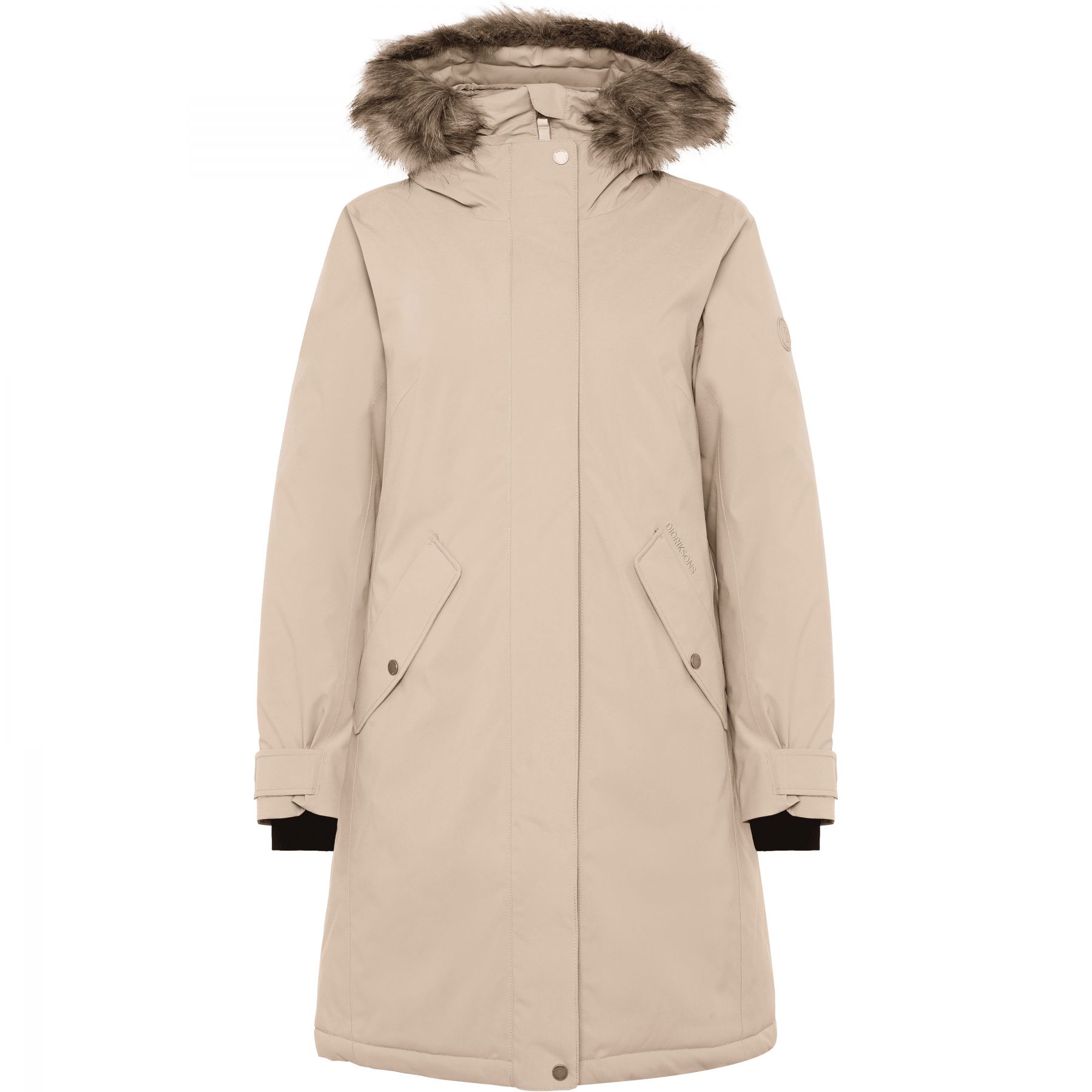Didriksons Erna 2, parka, mujer, beige